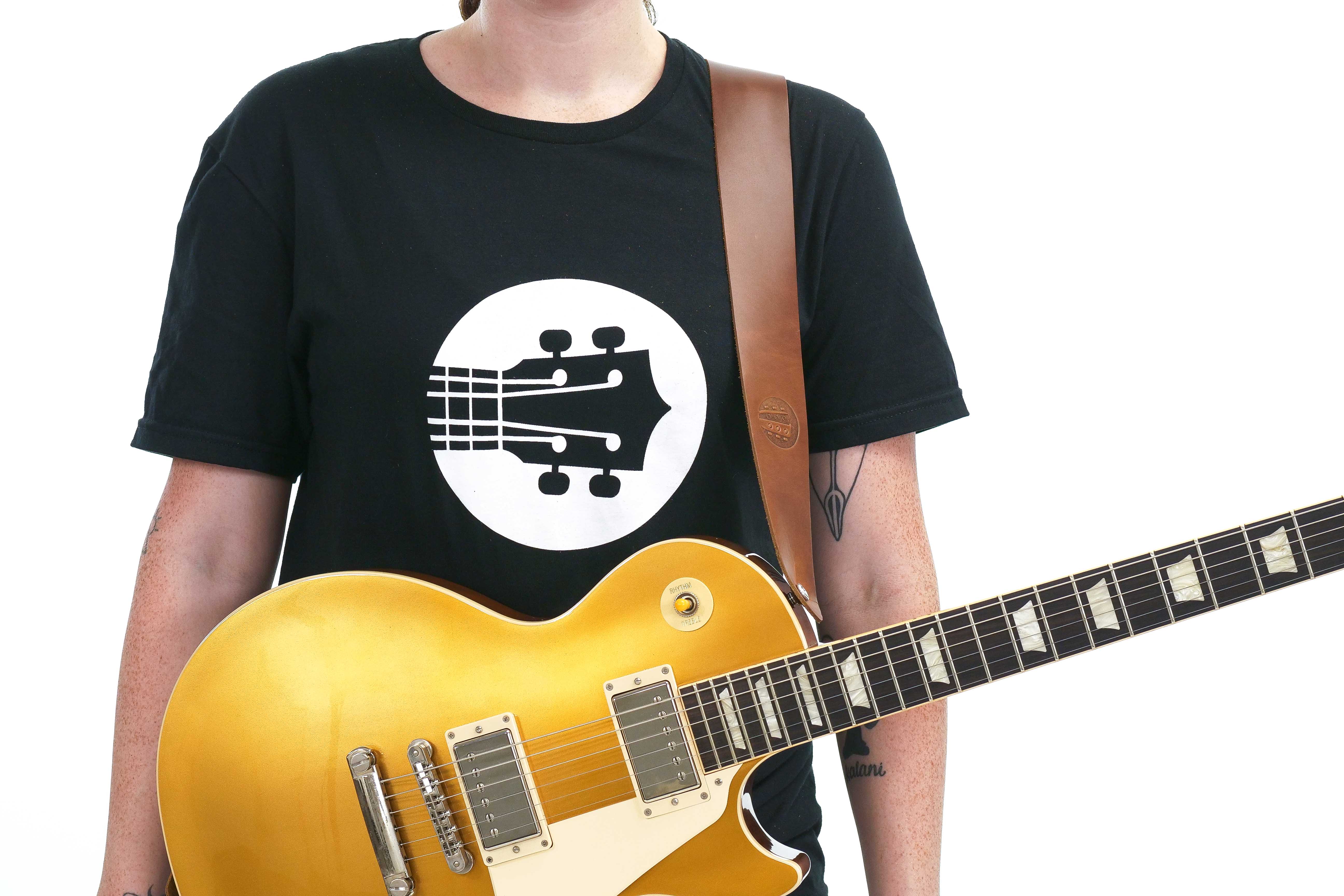 Terry Carter Music Store 2 Inch Leather Guitar Strap - BROWN