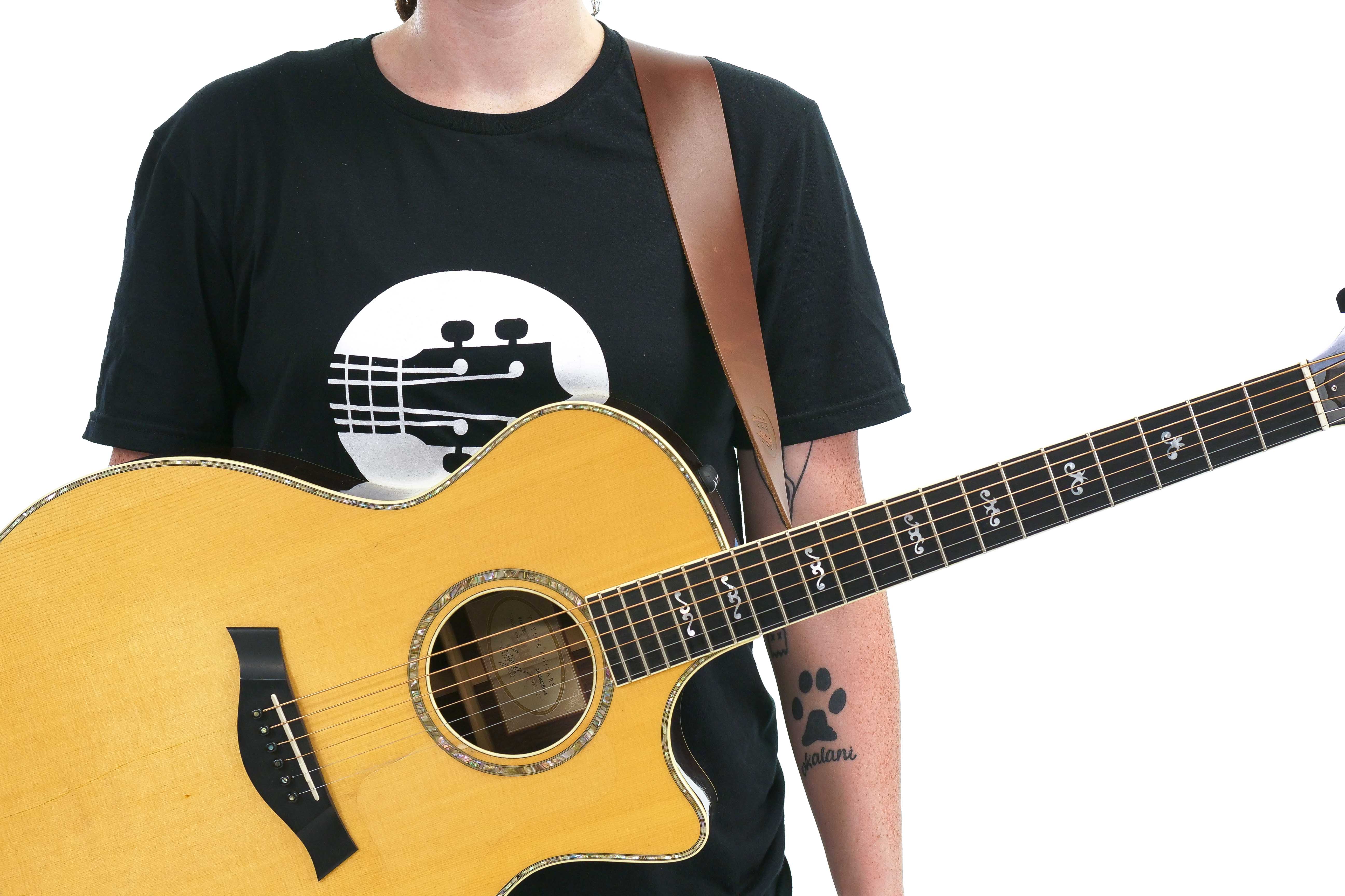 Terry Carter Music Store 2 Inch Leather Guitar Strap - BROWN