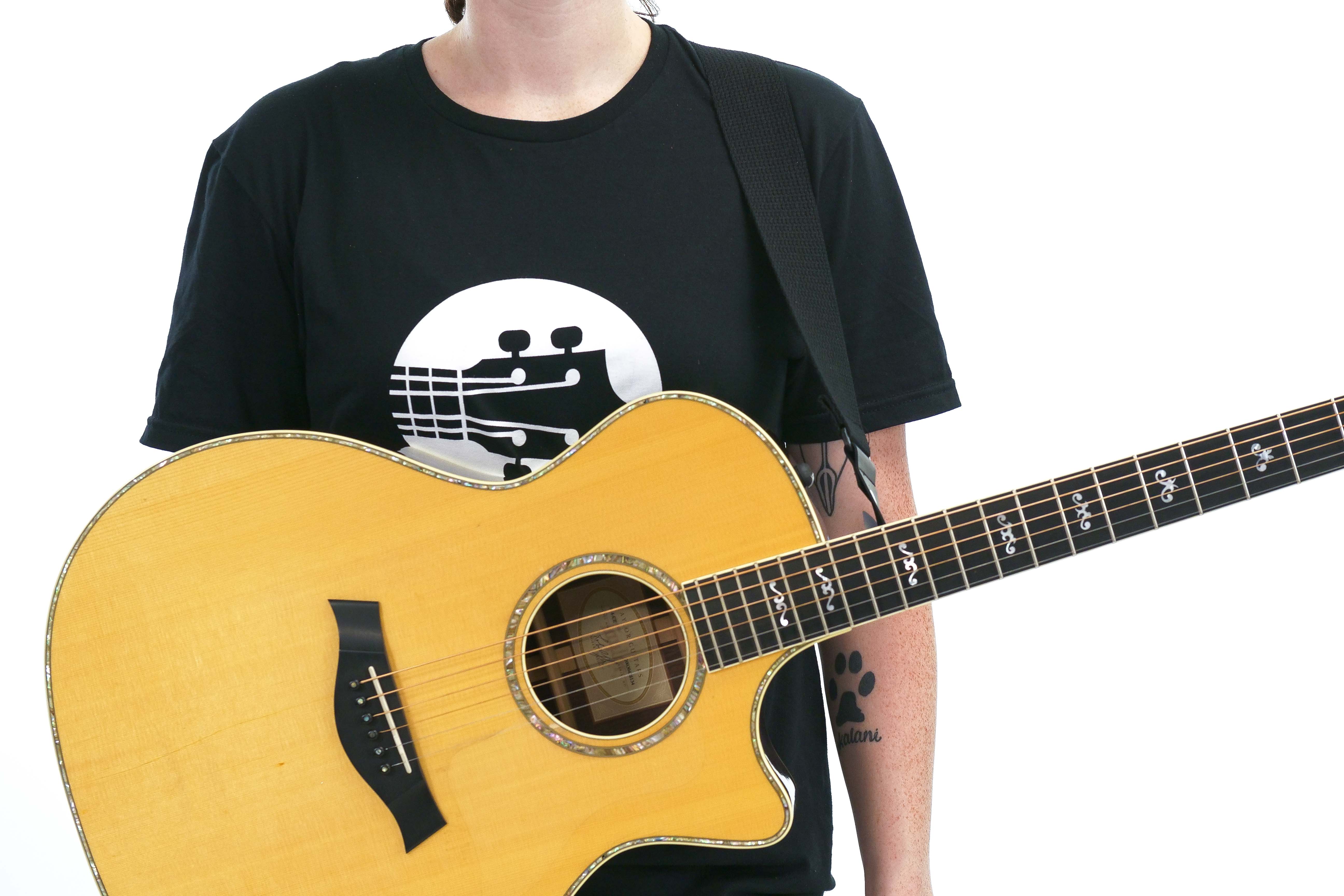 Terry Carter Music Store 2 Inch Woven Cotton Guitar Strap - BLACK