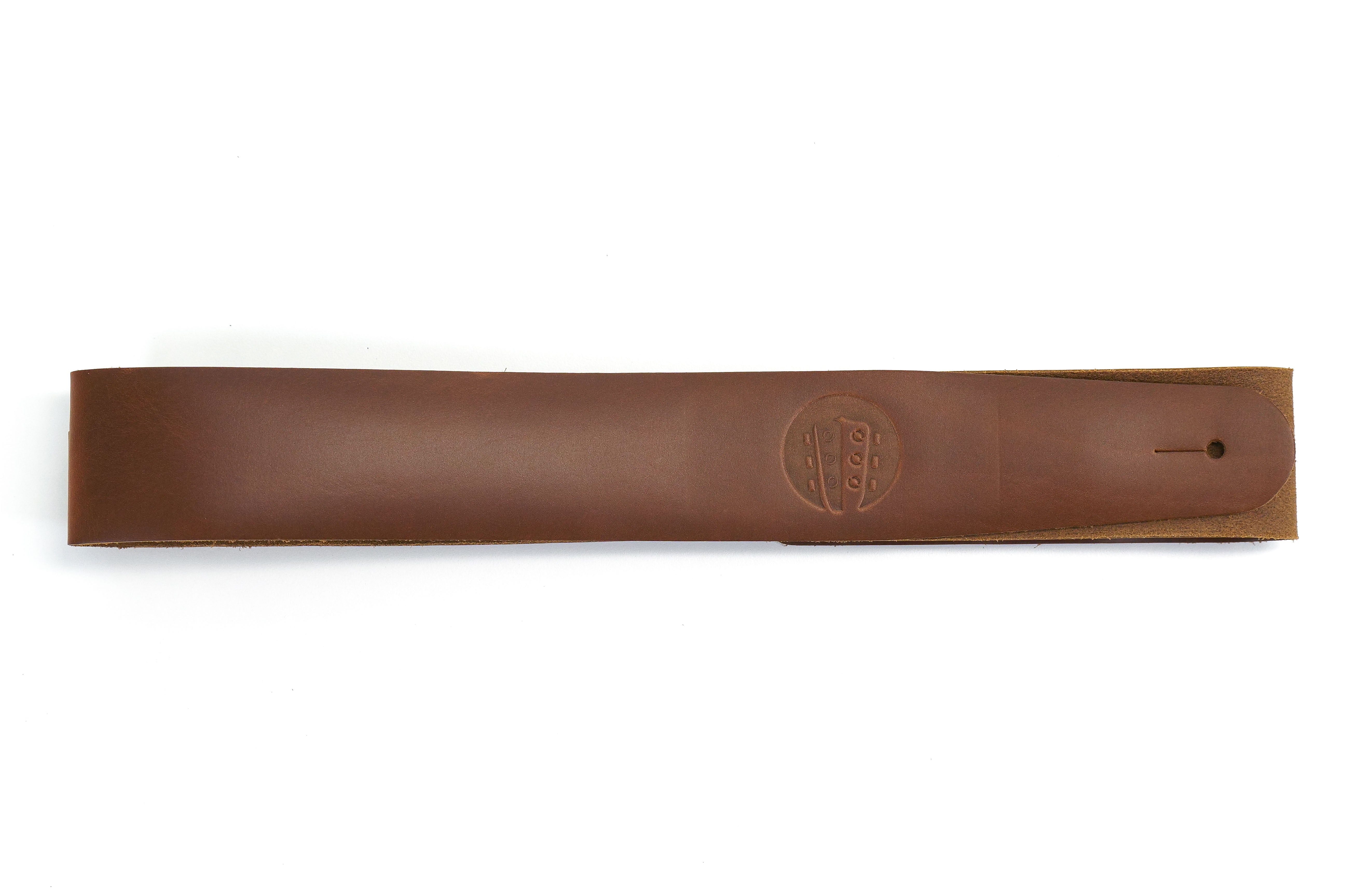 Terry Carter Music Store 2 Inch Leather Guitar Strap - BROWN