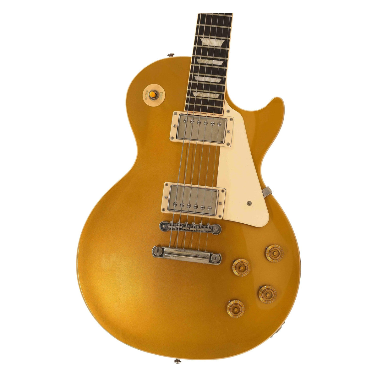 Pre-owned Gibson 2019 Les Paul Standard 50's Goldtop electric guitar, full front view