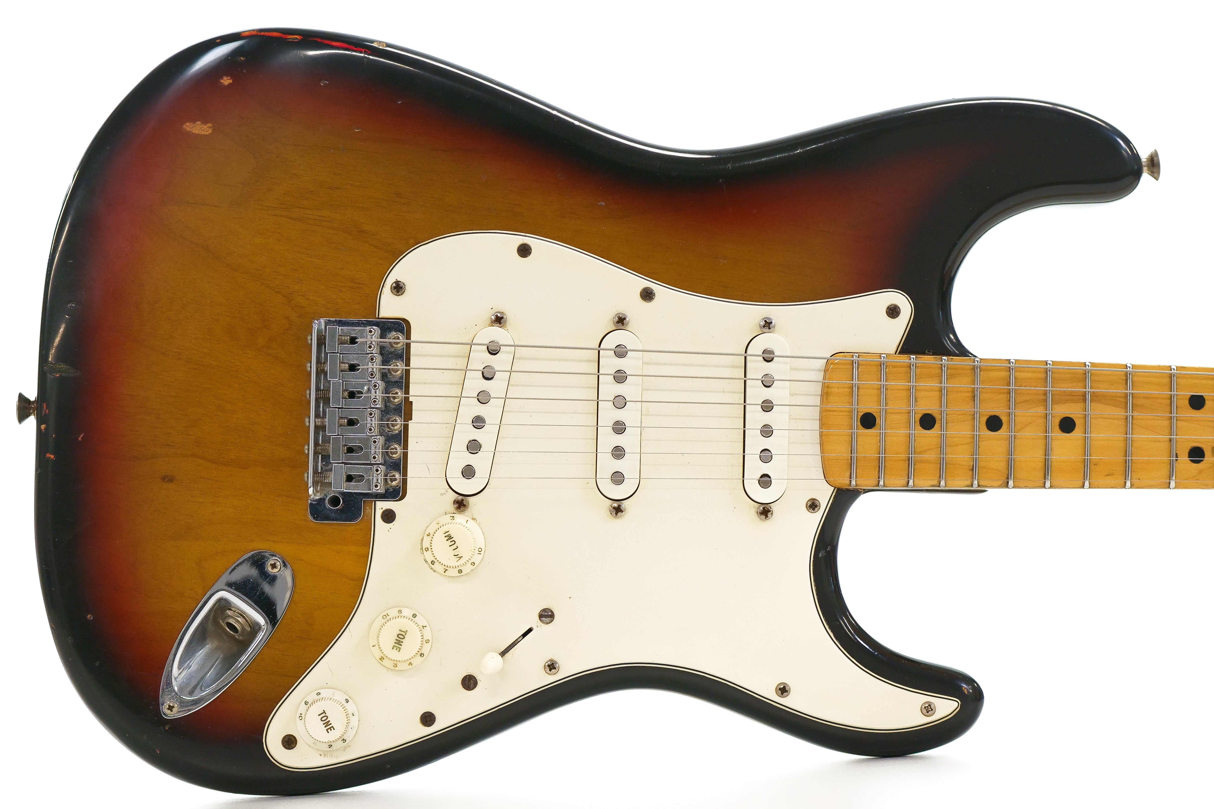 Fender 1974-1975 Stratocaster Sunburst Vintage Electric Guitar "SLOWHAND"
