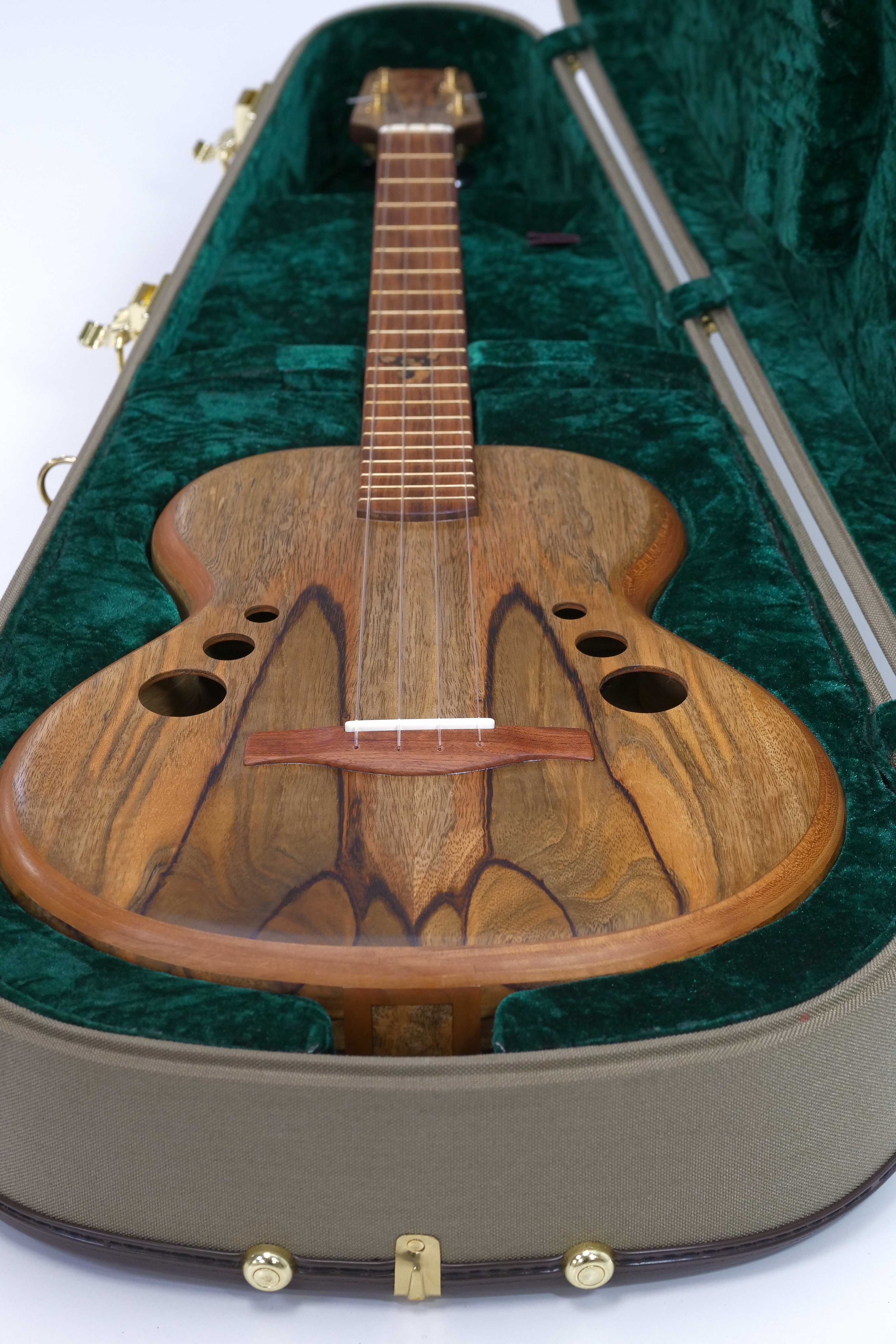 Tyde Music Custom Baritone Ukulele Stunning Spalted Mango "Gremlin"