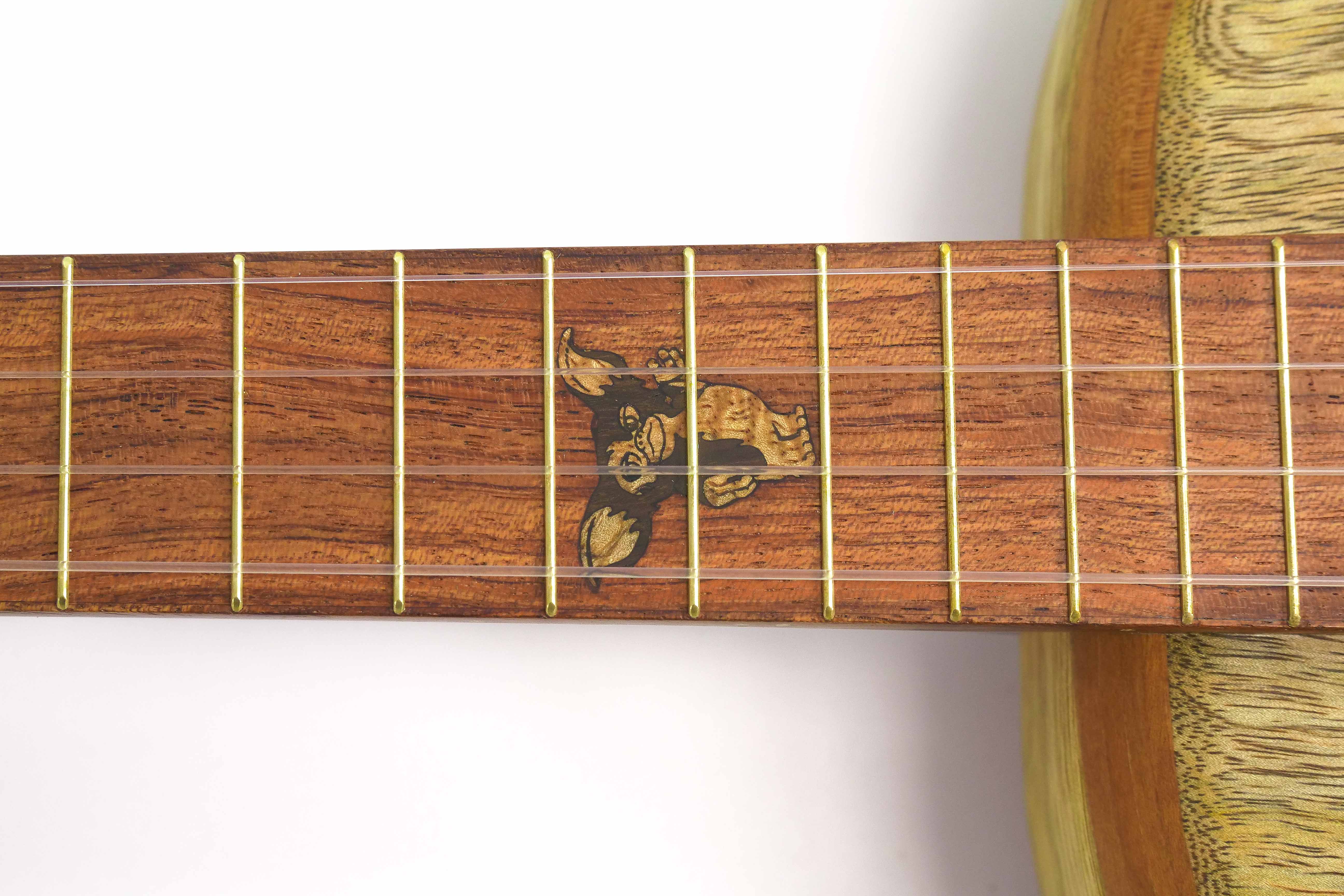 Tyde Music Custom Baritone Ukulele Stunning Spalted Mango "Gremlin"