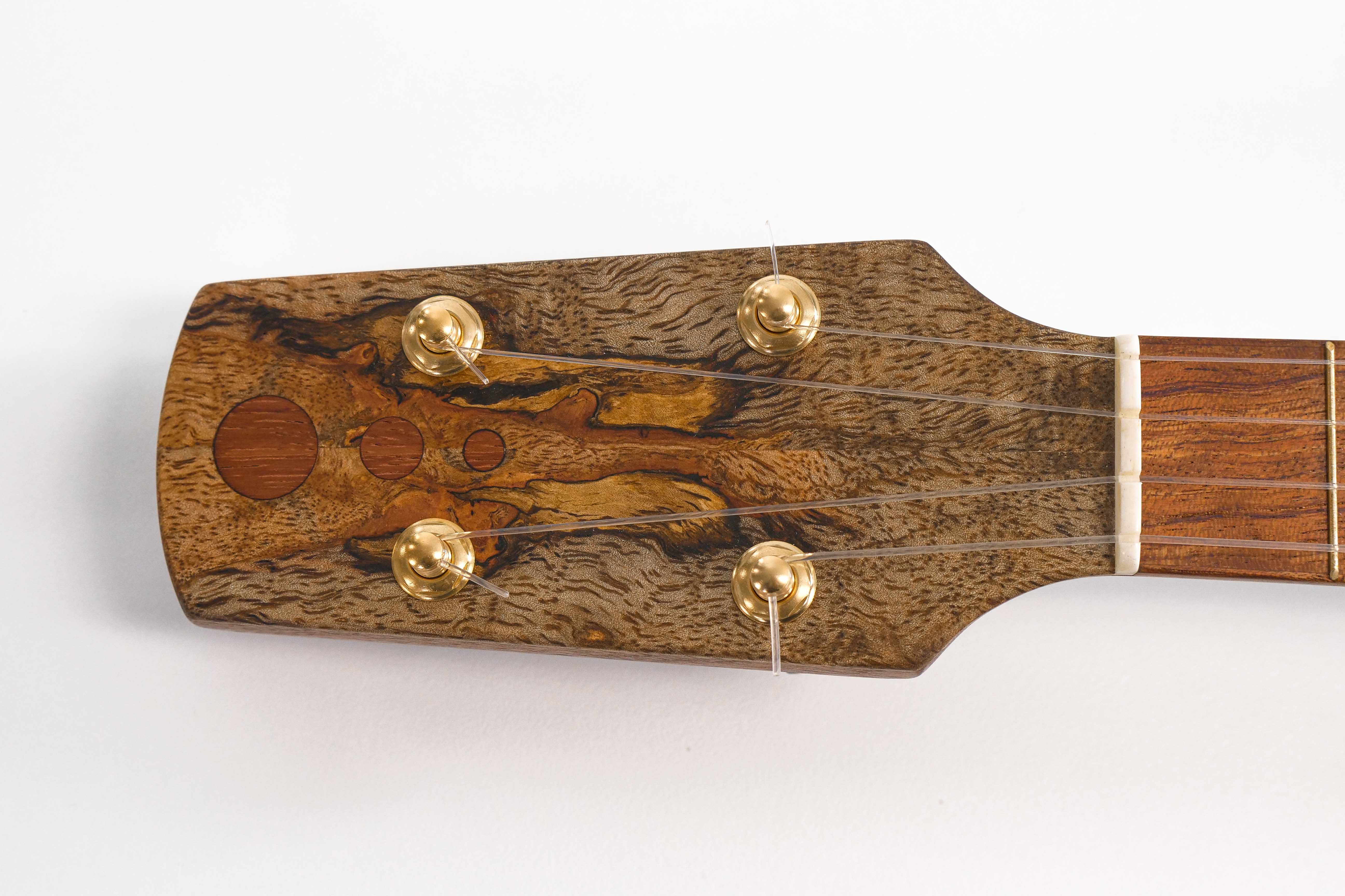 Tyde Music Custom Baritone Ukulele Stunning Spalted Mango "Gremlin"