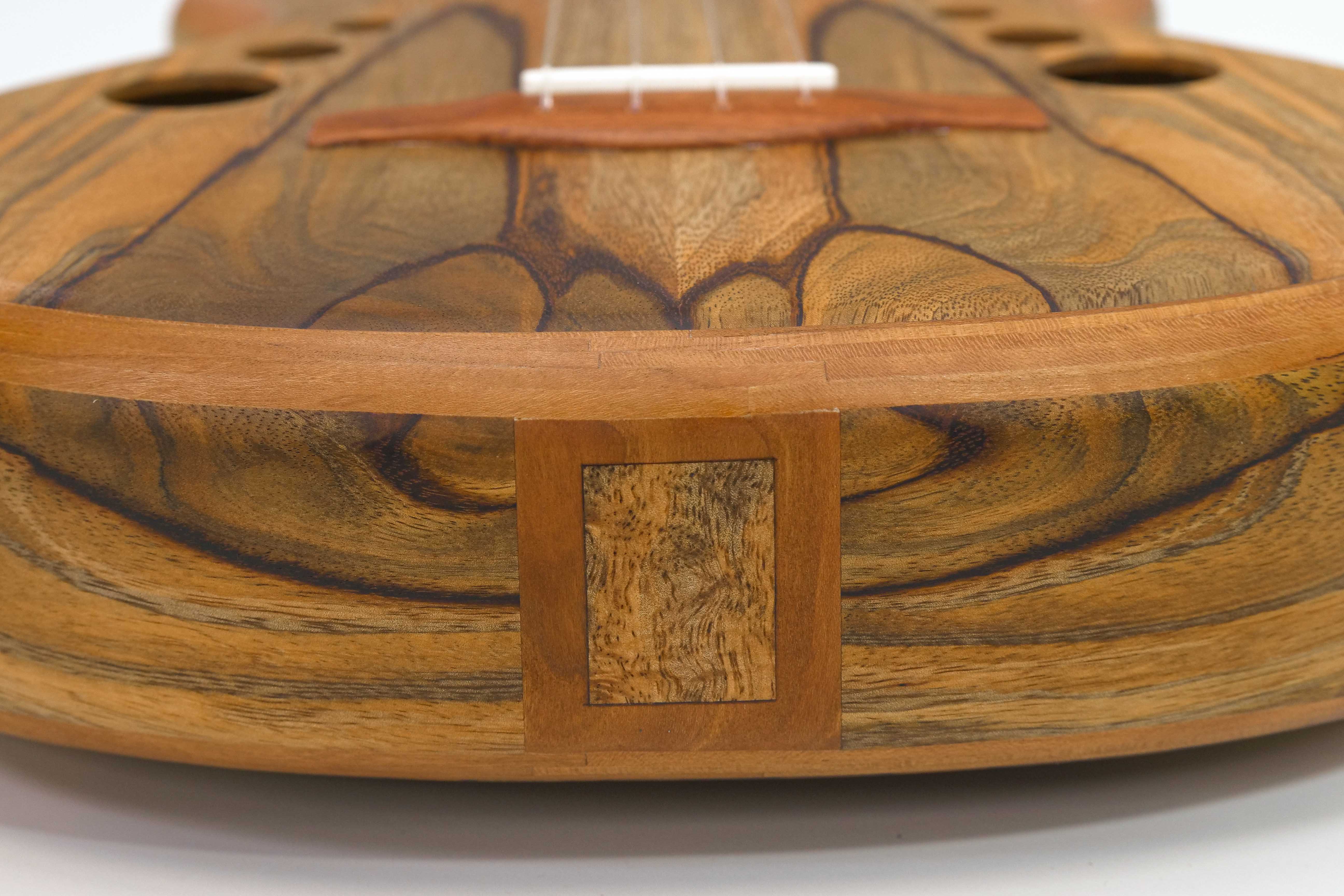 Tyde Music Custom Baritone Ukulele Stunning Spalted Mango "Gremlin"