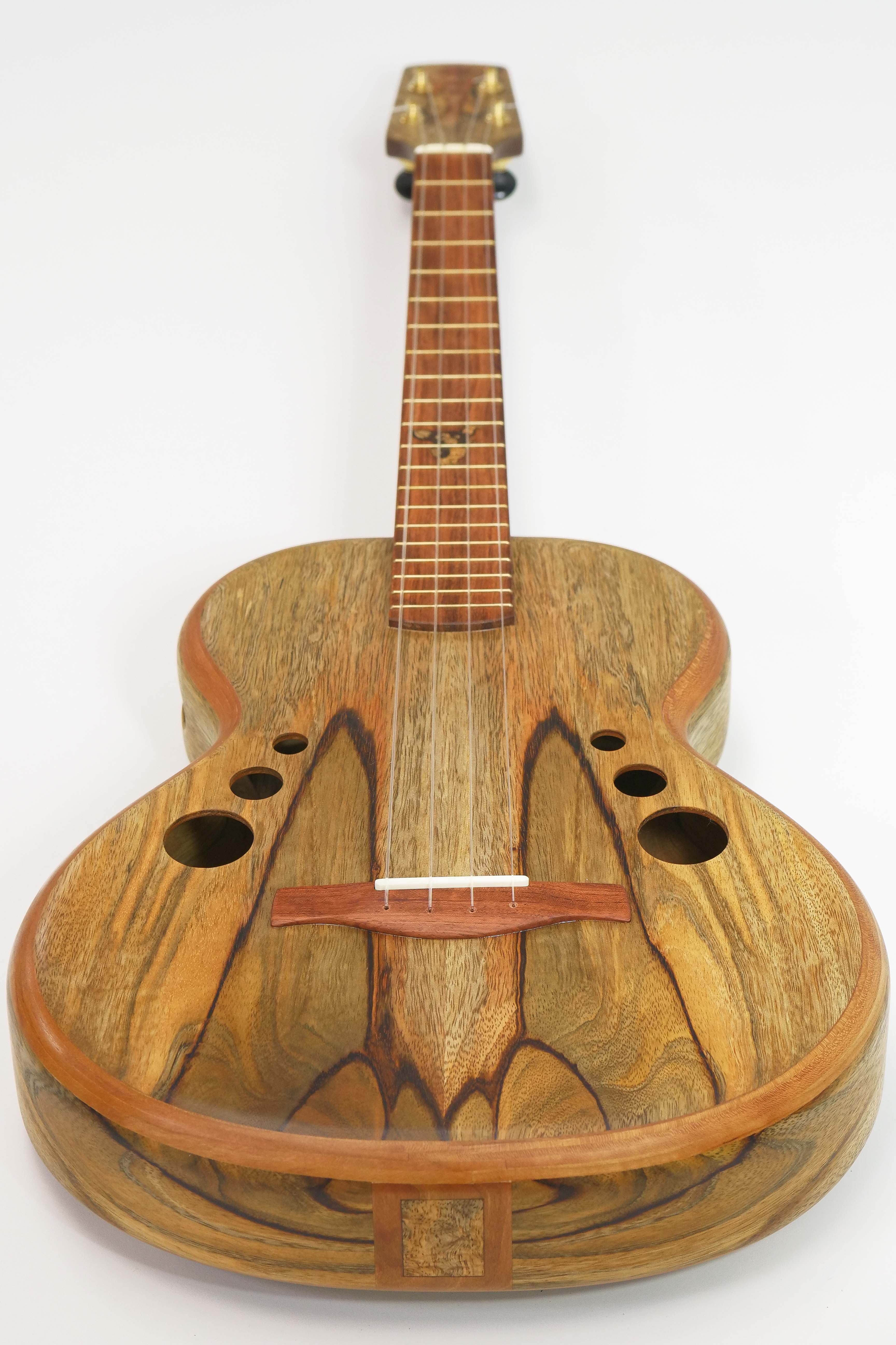 Tyde Music Custom Baritone Ukulele Stunning Spalted Mango "Gremlin"