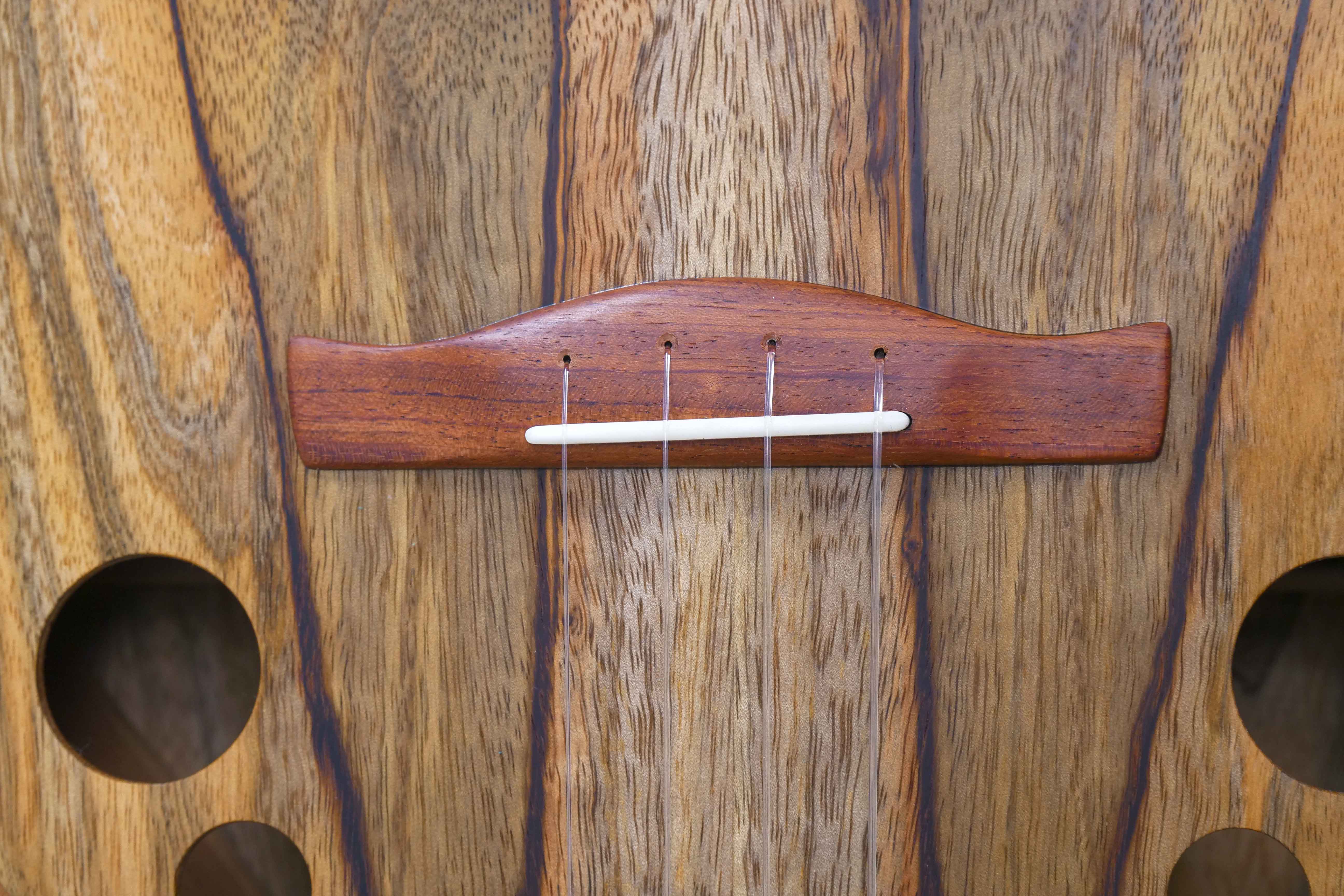 Tyde Music Custom Baritone Ukulele Stunning Spalted Mango "Gremlin"