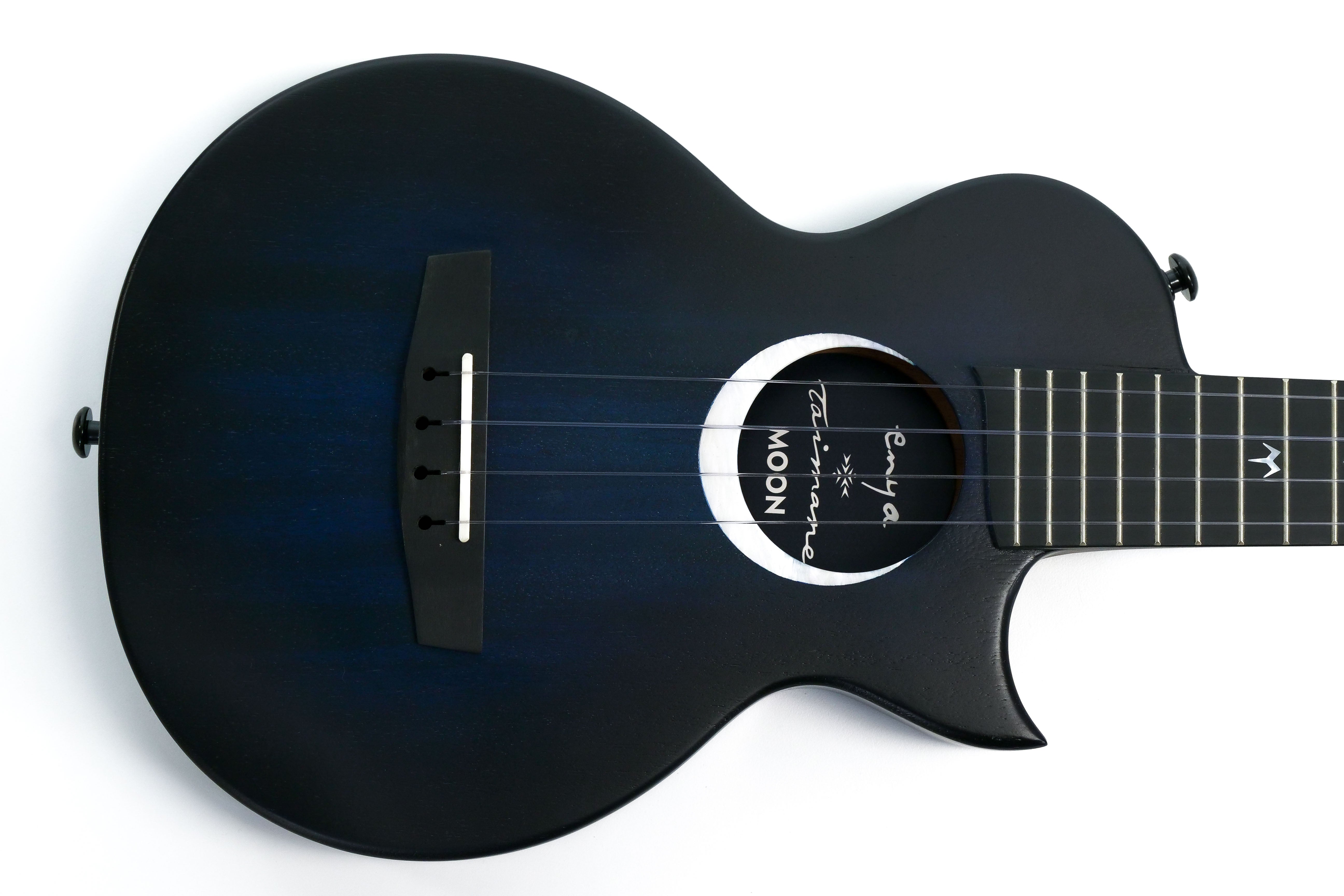 Enya EUT-MOON-BU Taimane Signature Solid Mahogany Acoustic Tenor Ukulele - Blue