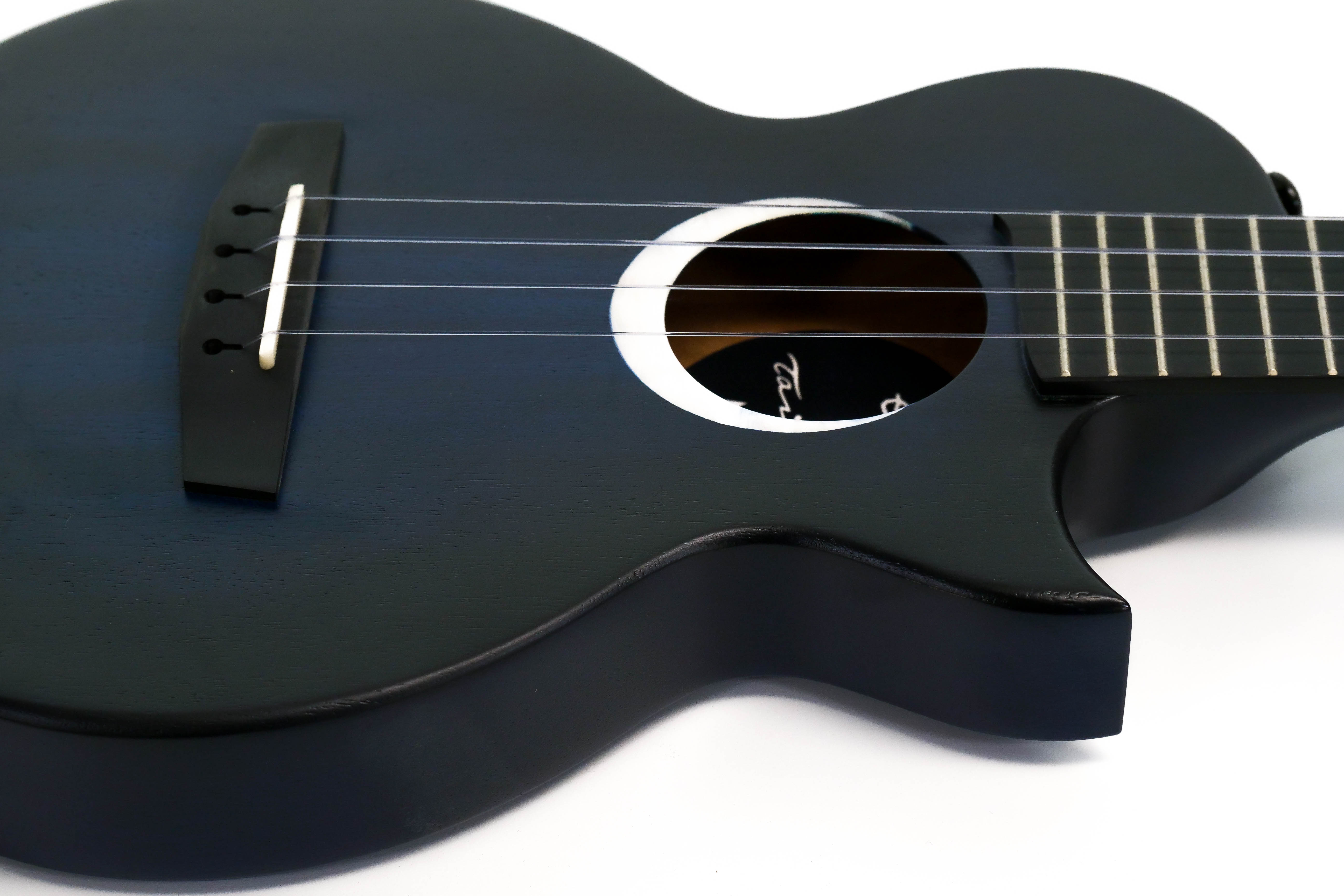 Enya EUT-MOON-BU Taimane Signature Solid Mahogany Acoustic Tenor Ukulele - Blue