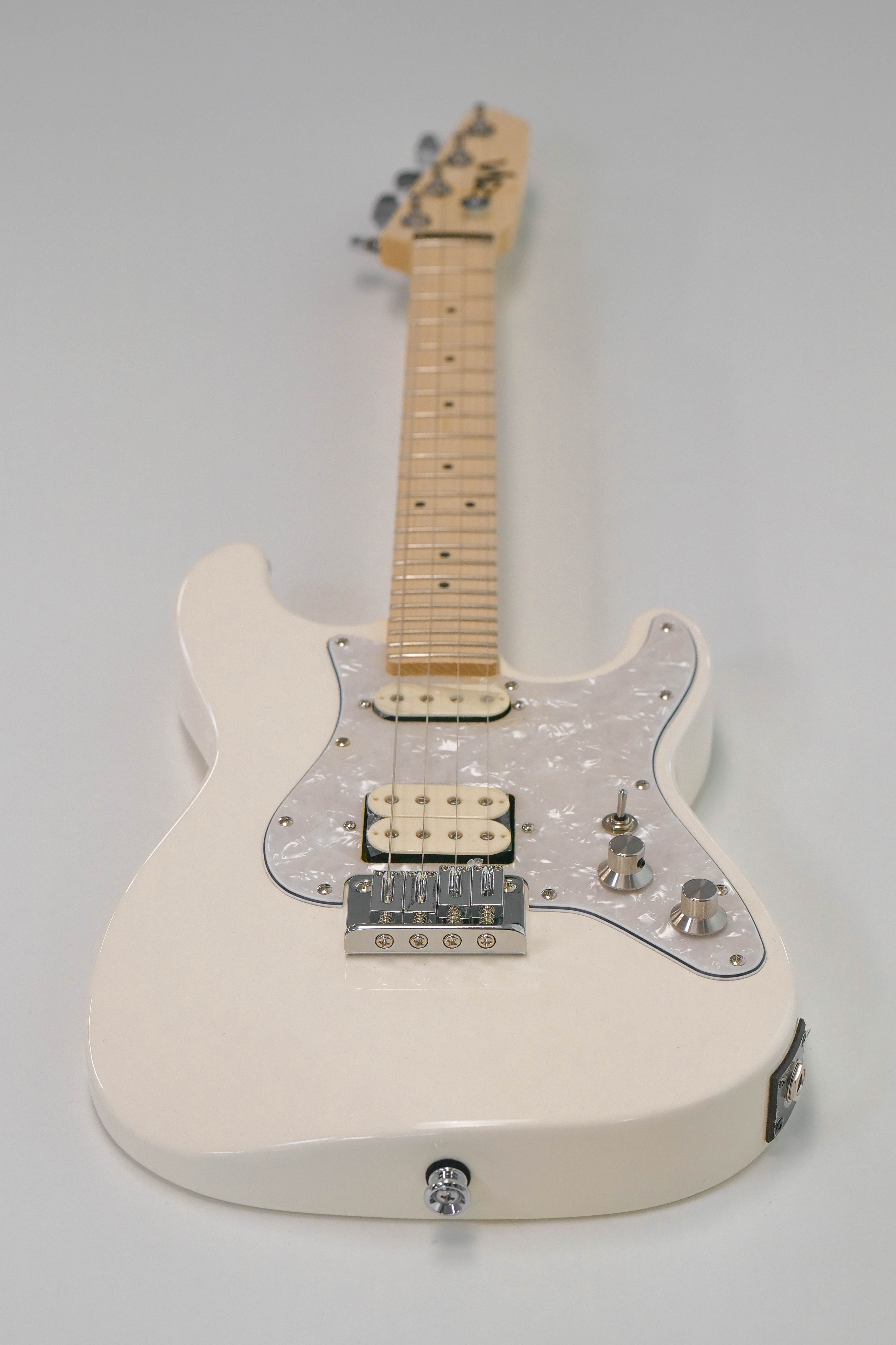 Risa Tenor Strat ST-Style Electric Ukulele Cream