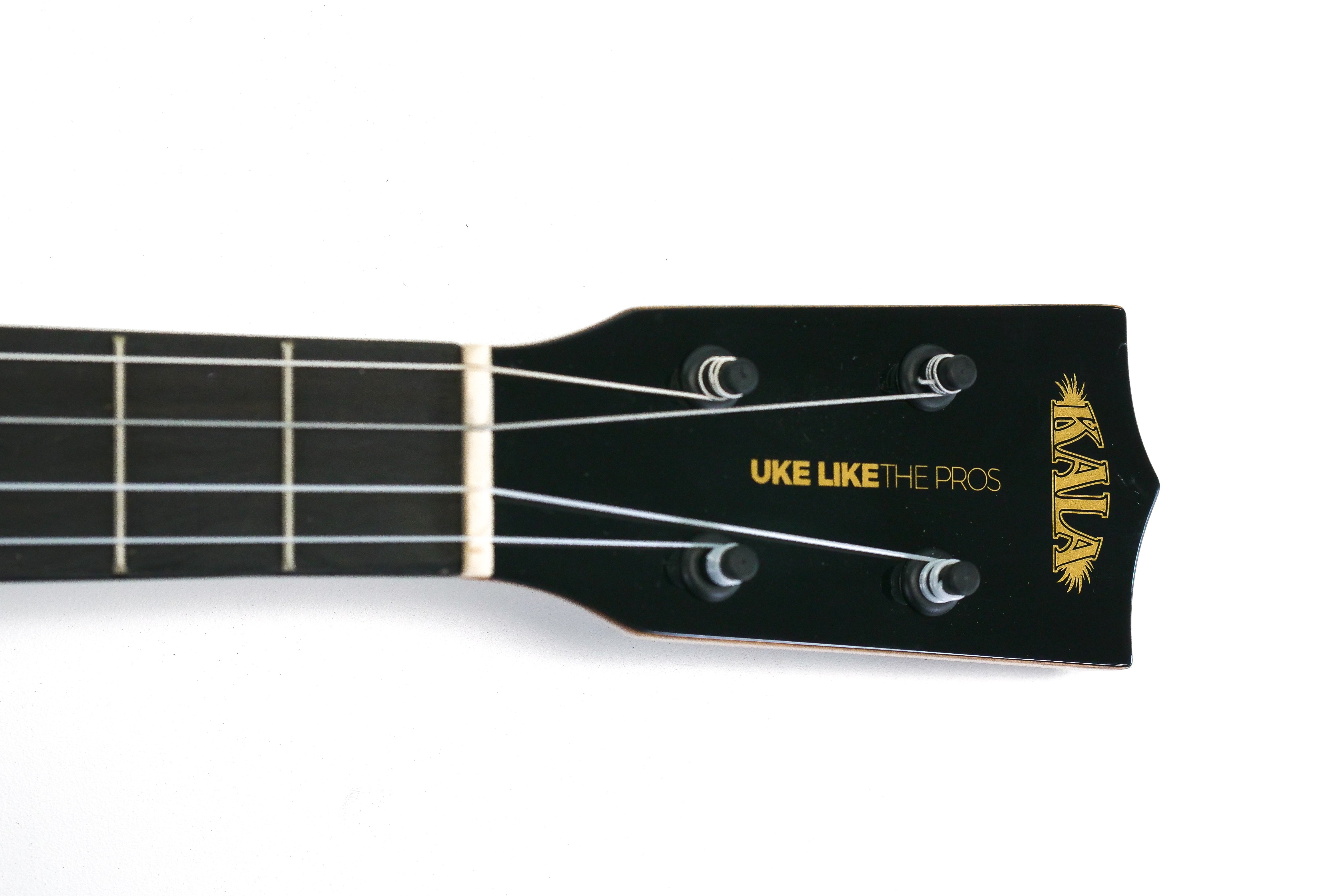 Kala Uke Like The Pros SSMHG-B Solid Spruce Top Baritone Ukulele "NINJA"