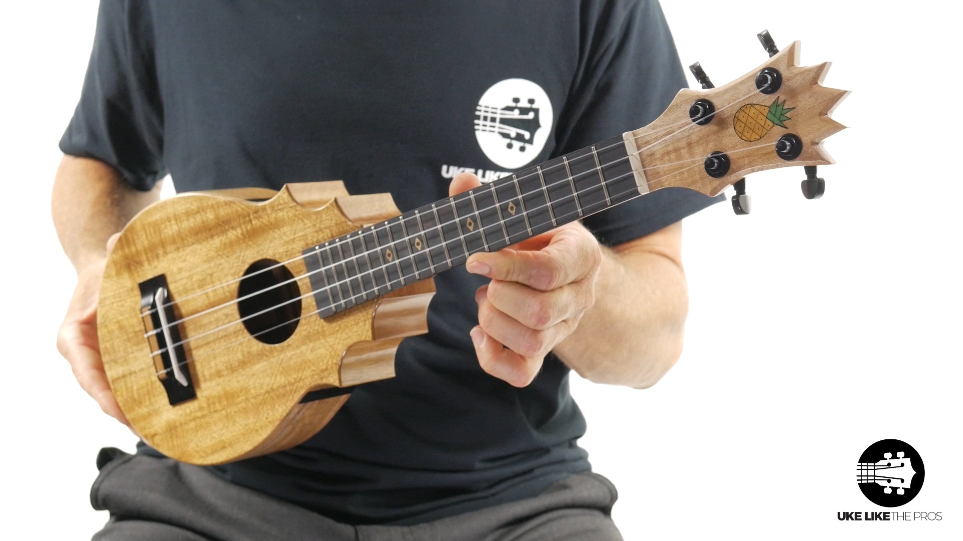 UkeSA Pineapple Sunday Opio Concert Ukulele Acacia "Freckle" Factory Special