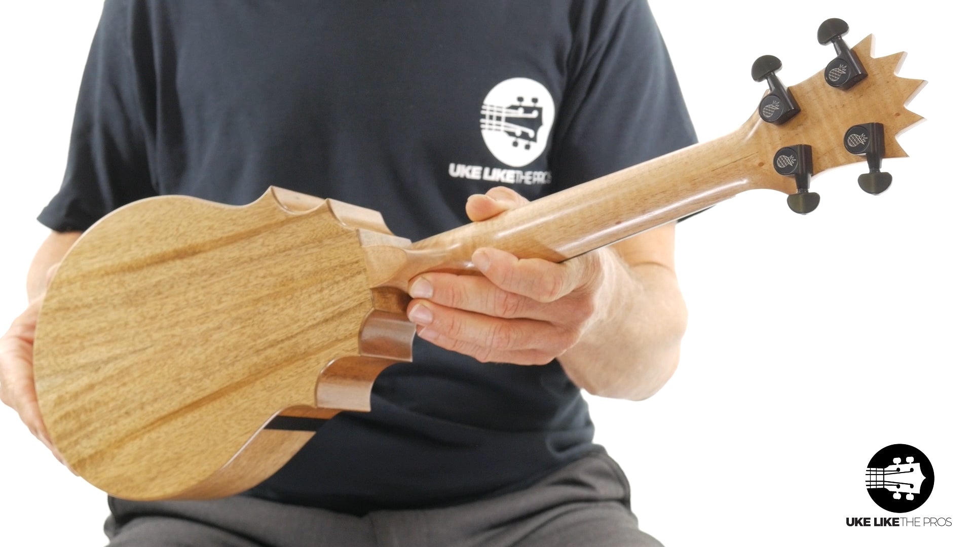 UkeSA Pineapple Sunday Opio Concert Ukulele Acacia "White Ember" 20% OFF