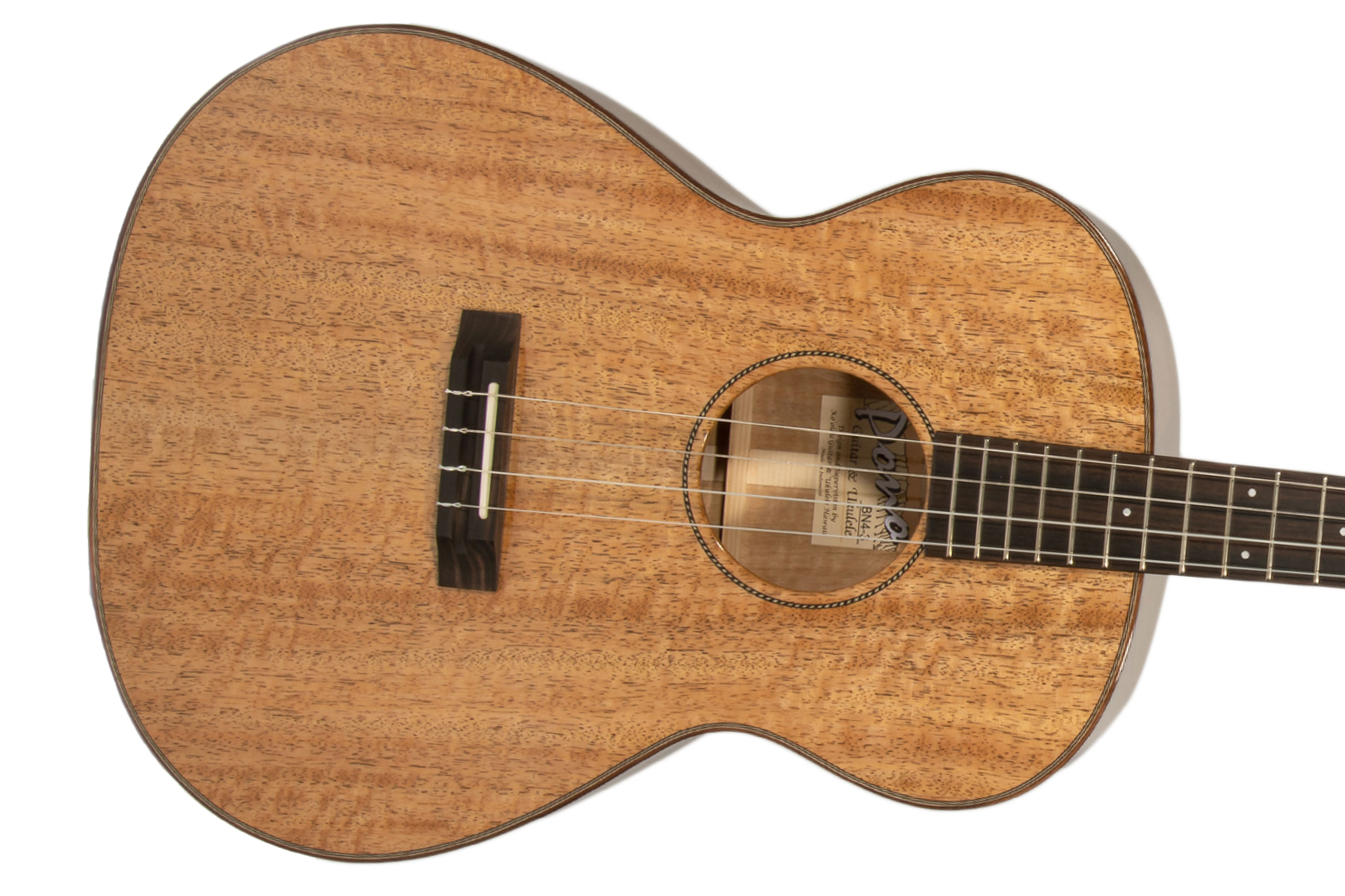Pono BN4-3 Big Baritone Ukulele All Solid Mango "Omega"