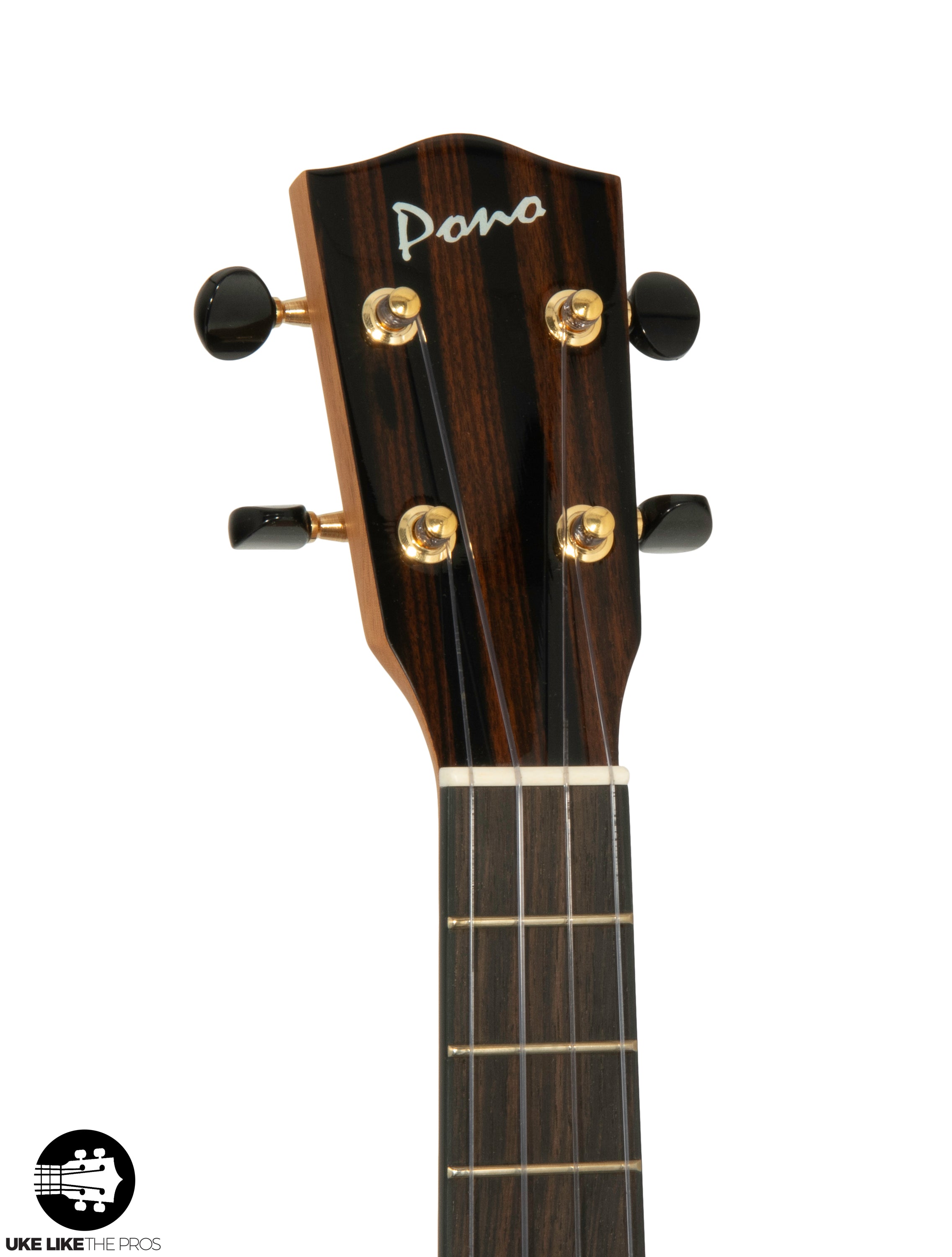 Pono MGTD Deluxe Tenor Ukulele All Solid Mango "Pink Lady"