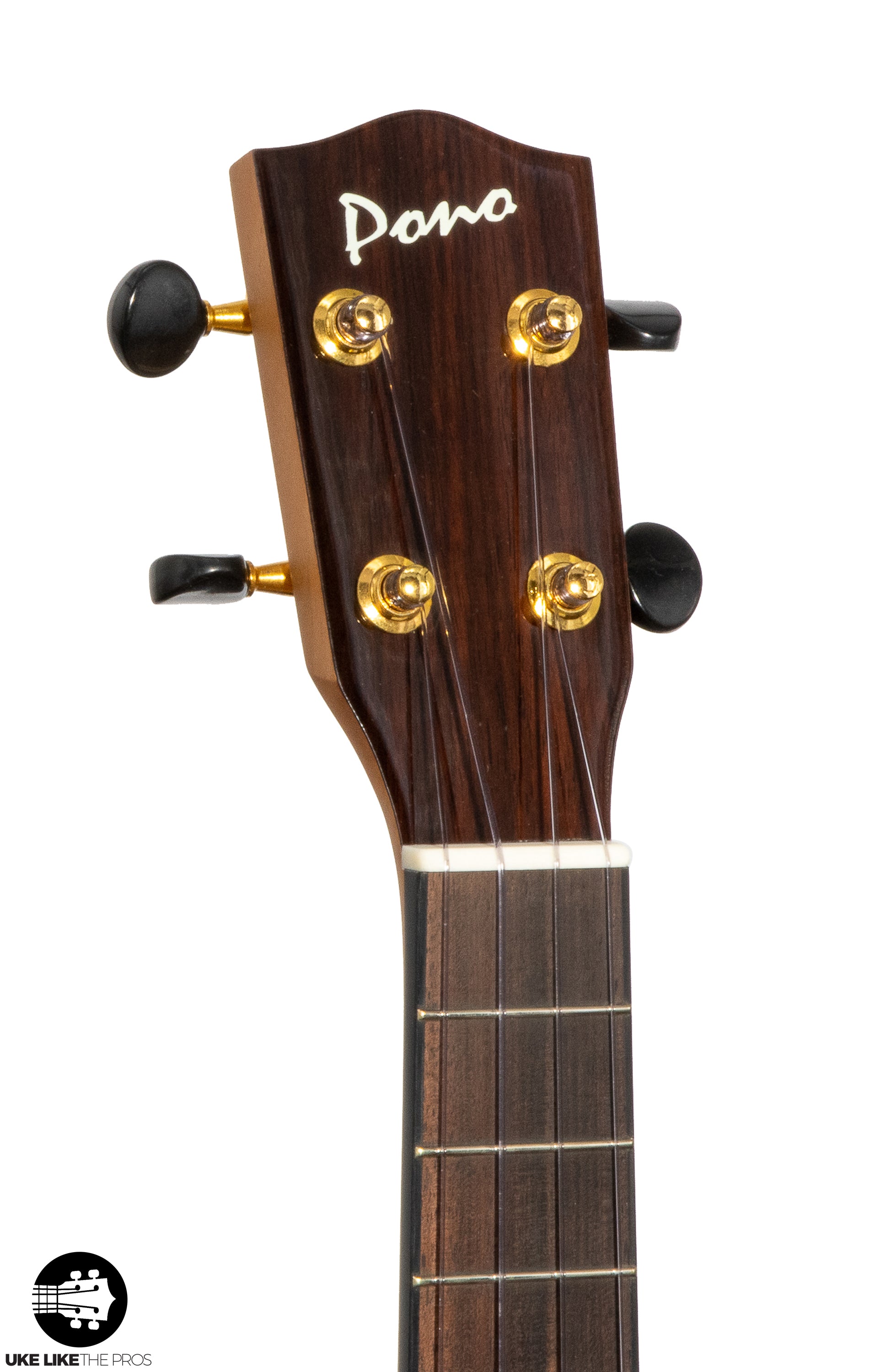 Pono MGCDP Deluxe Pineapple Concert Ukulele All Solid Mango "Olly"