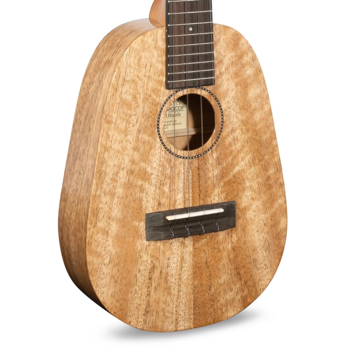 Angled view of the Pono MGCDP solid mango top and rope rosette