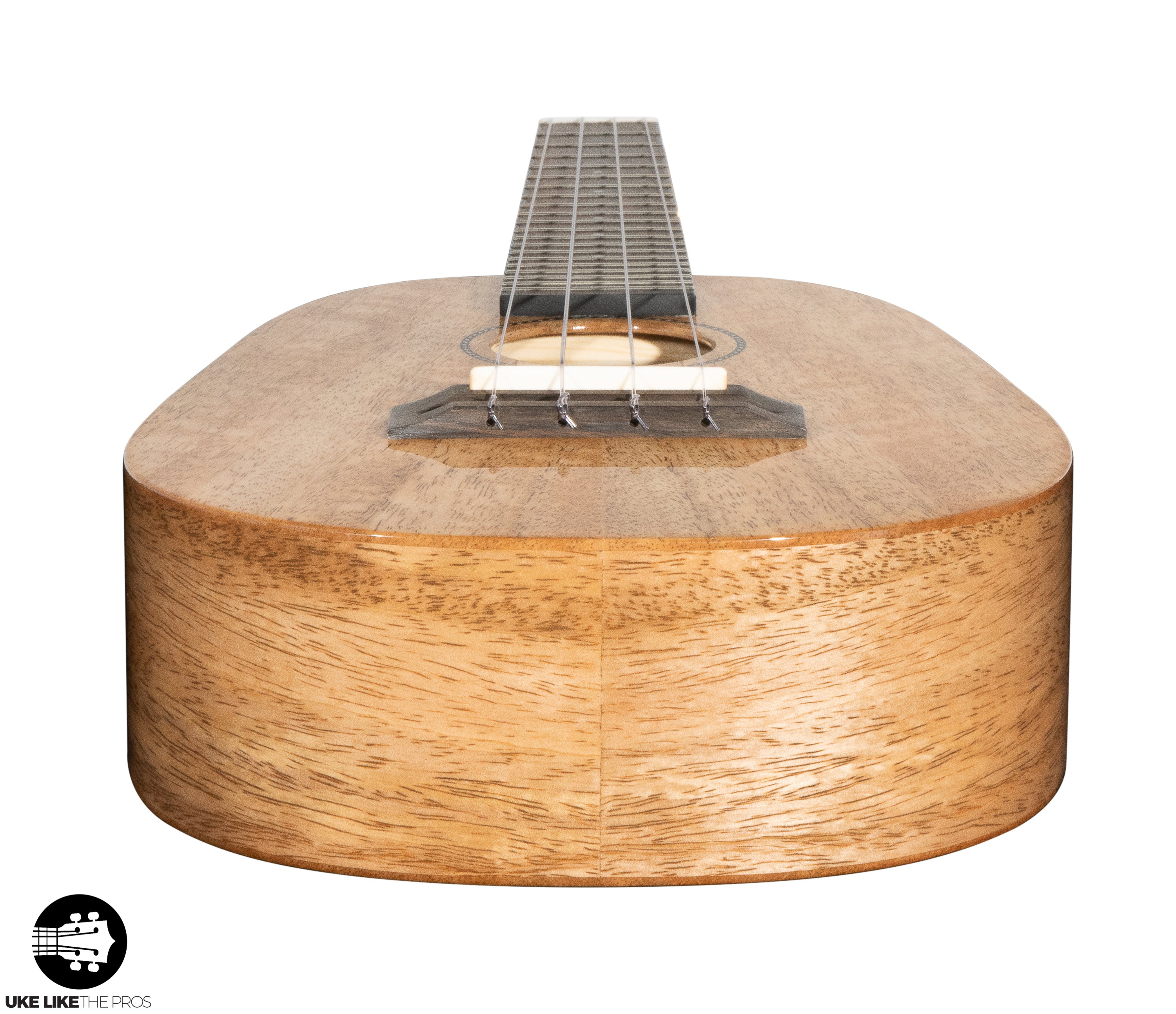 Pono MGCDP Deluxe Pineapple Concert Ukulele All Solid Mango "Olly"