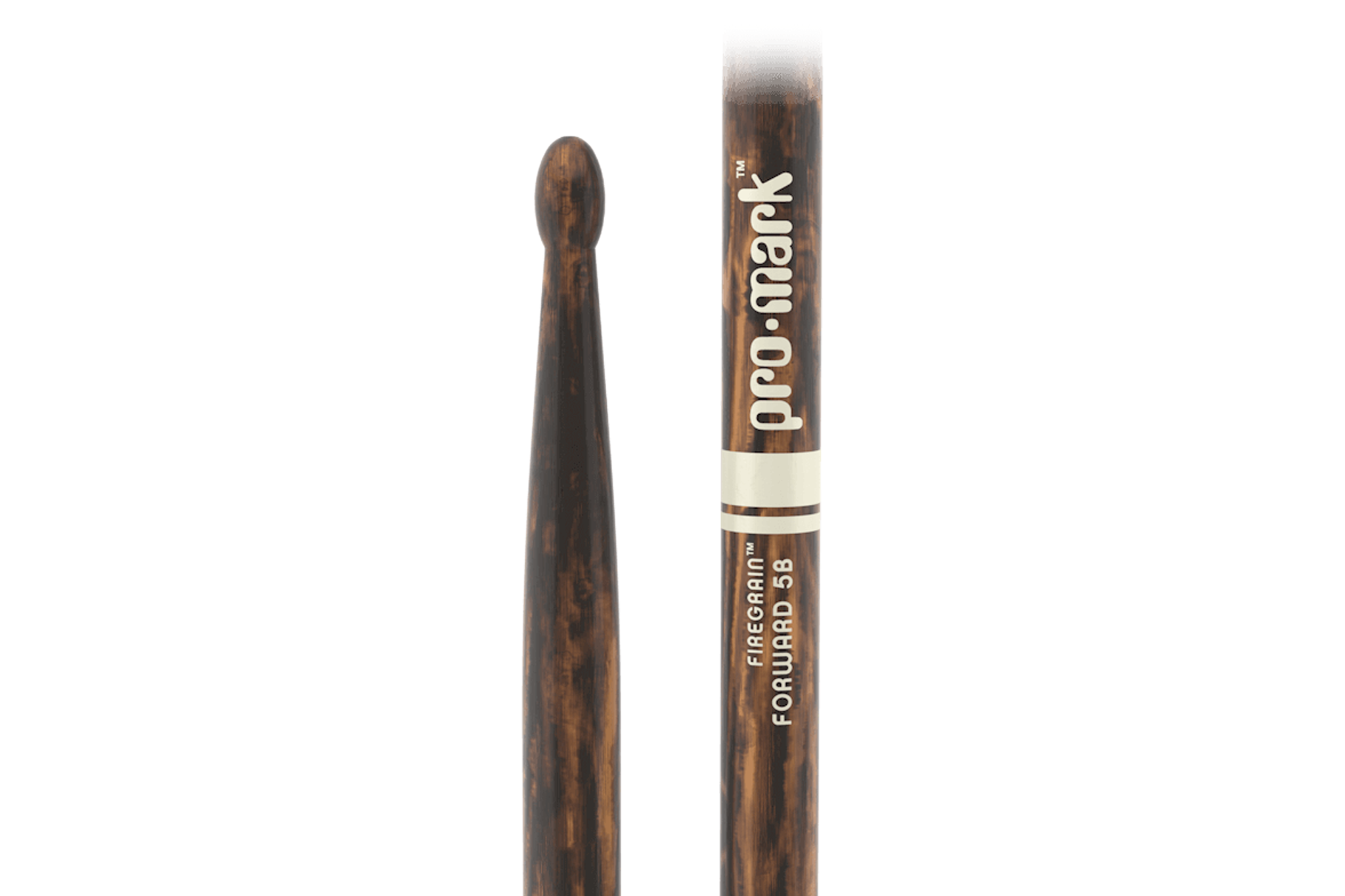 ProMark Classic Forward 5B FireGrain Hickory Drumstick Oval Wood Tip