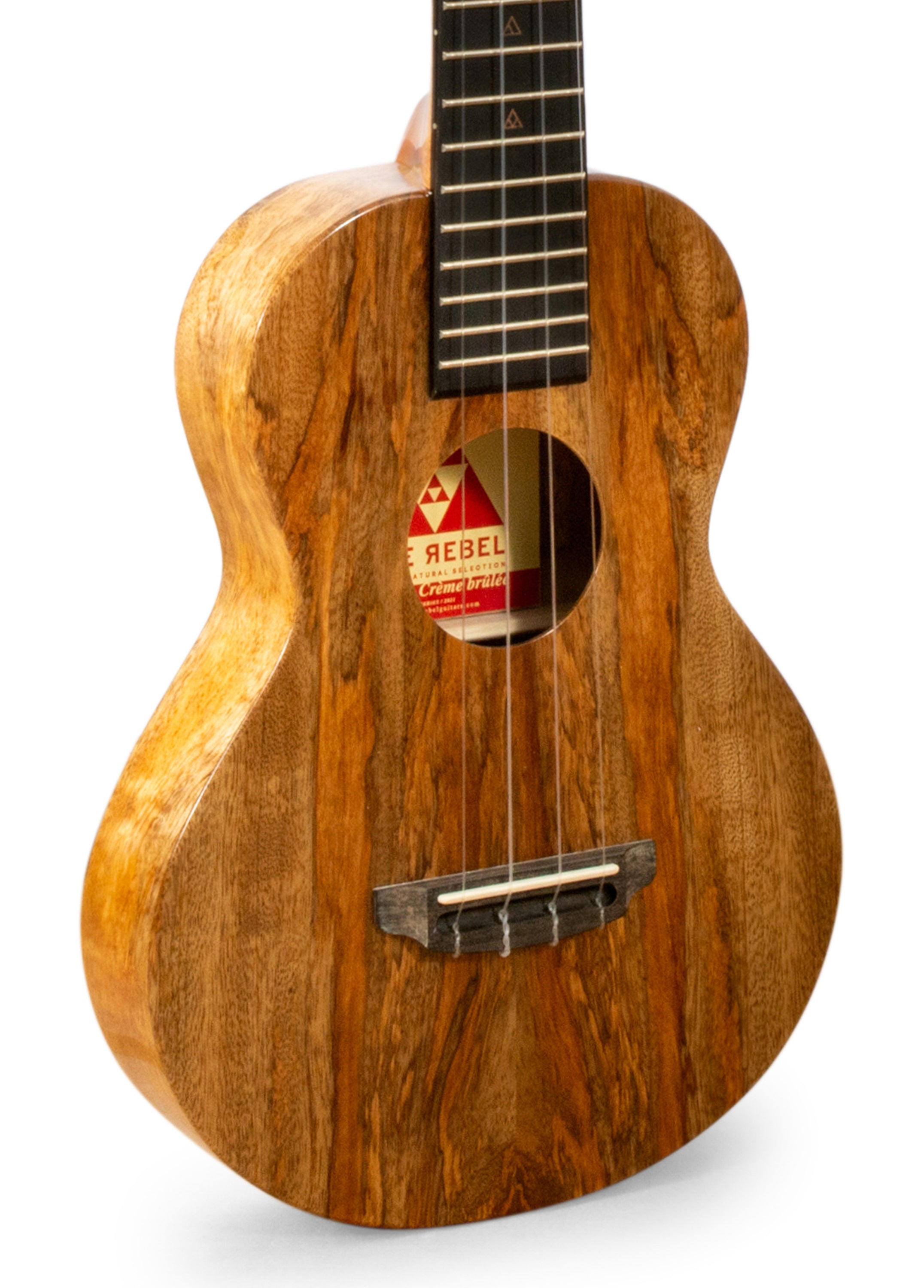 Rebel Creme Brulee Slimline Concert Ukulele Solid Mango "Melian"