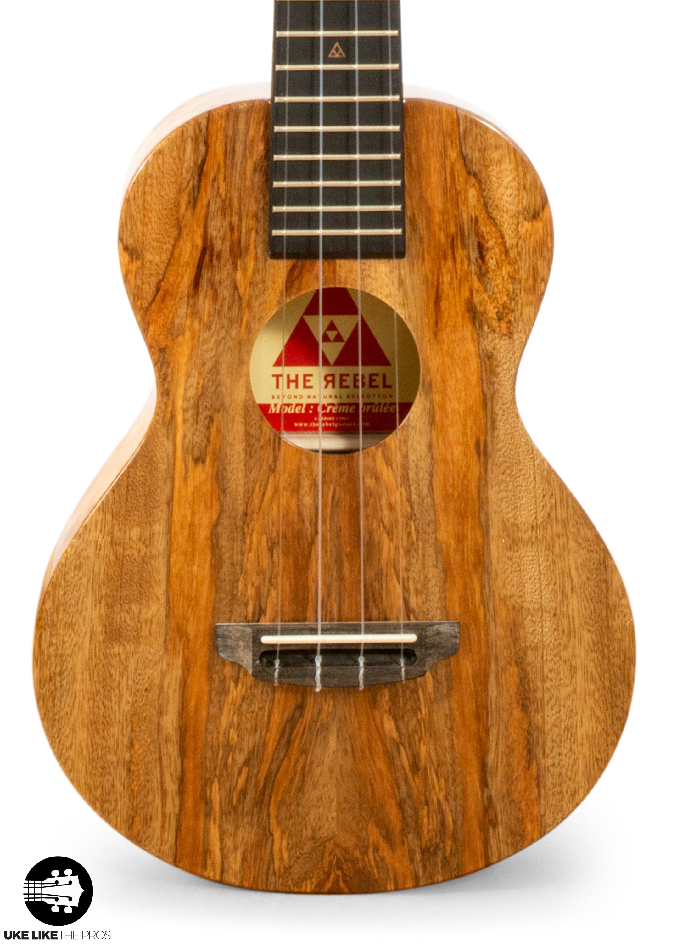 Rebel Creme Brulee Slimline Concert Ukulele Solid Mango "Melian"