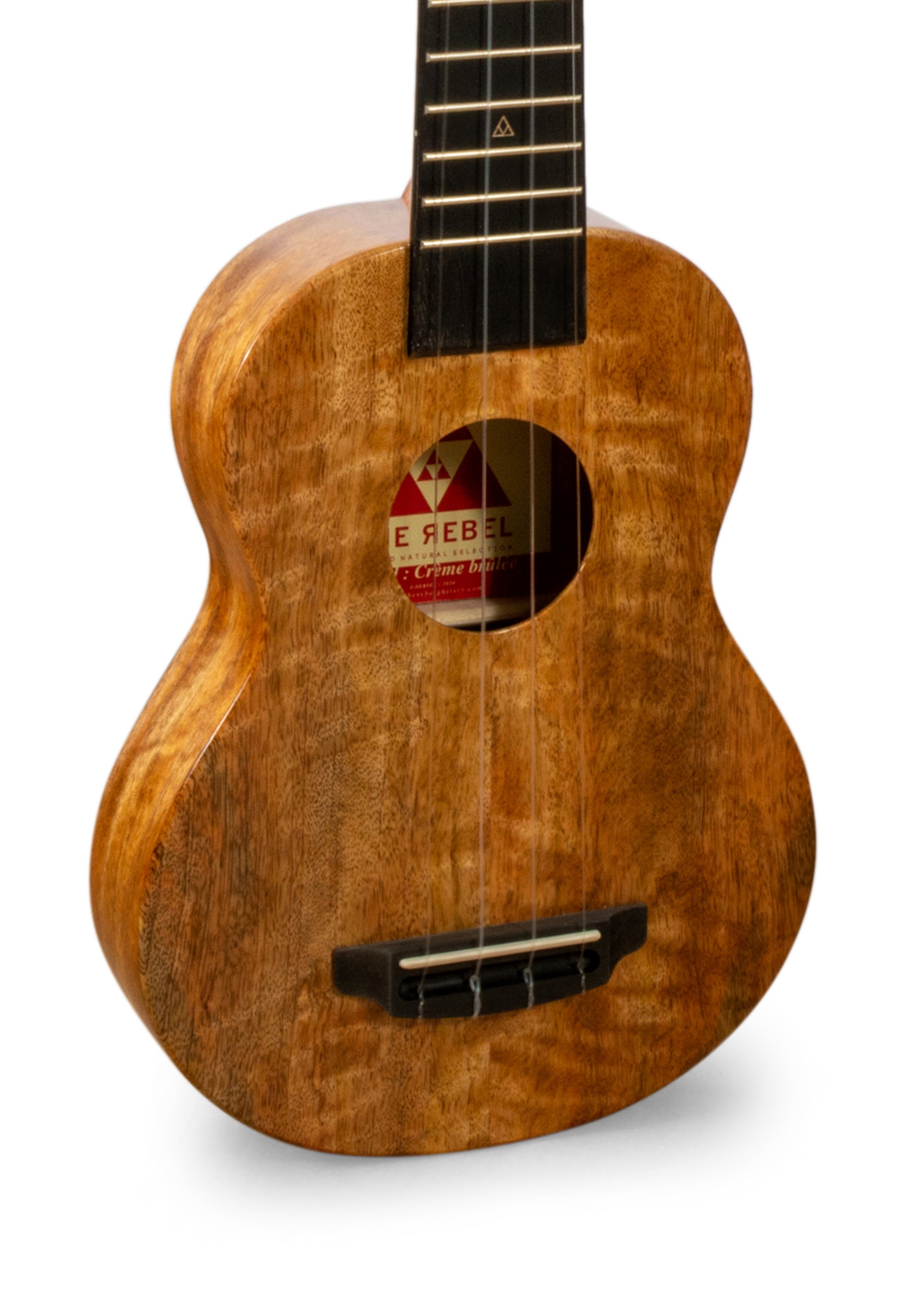 Rebel Creme Brulee Slimline Soprano Ukulele Mango "Aerin"