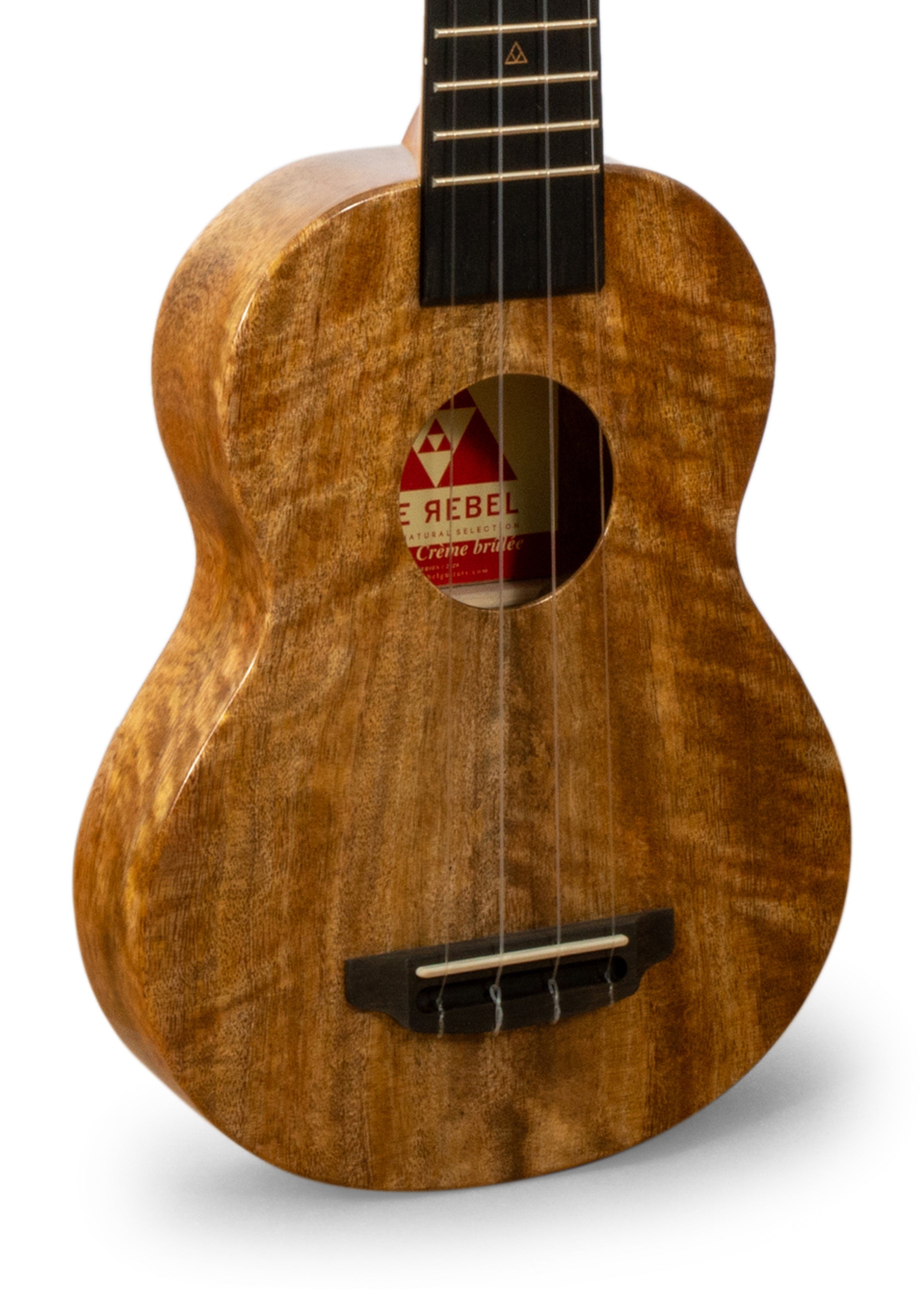Rebel Creme Brulee Slimline Soprano Ukulele Mango "Estel"