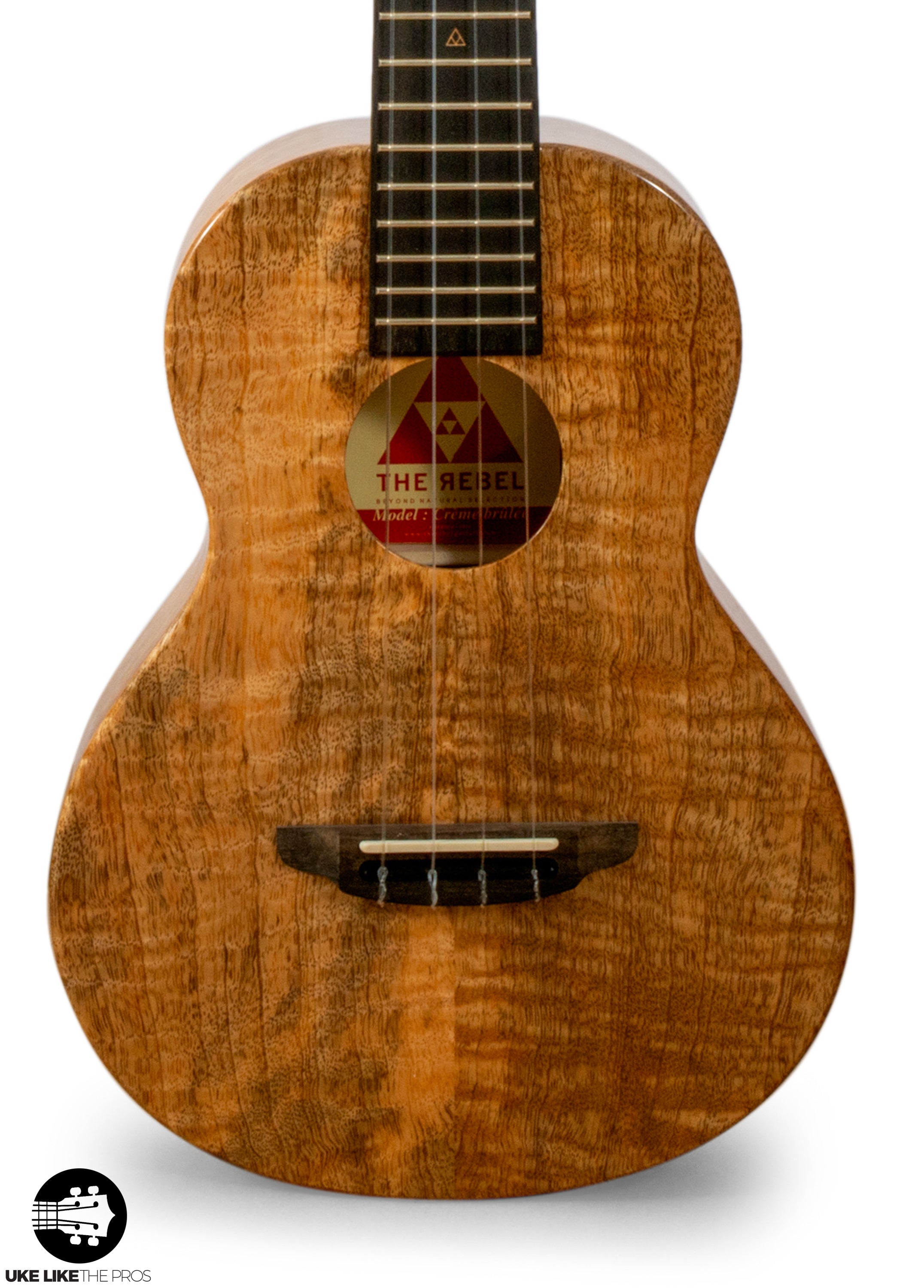 Rebel Creme Brulee Slimline Tenor Ukulele Solid Mango "Haleth"