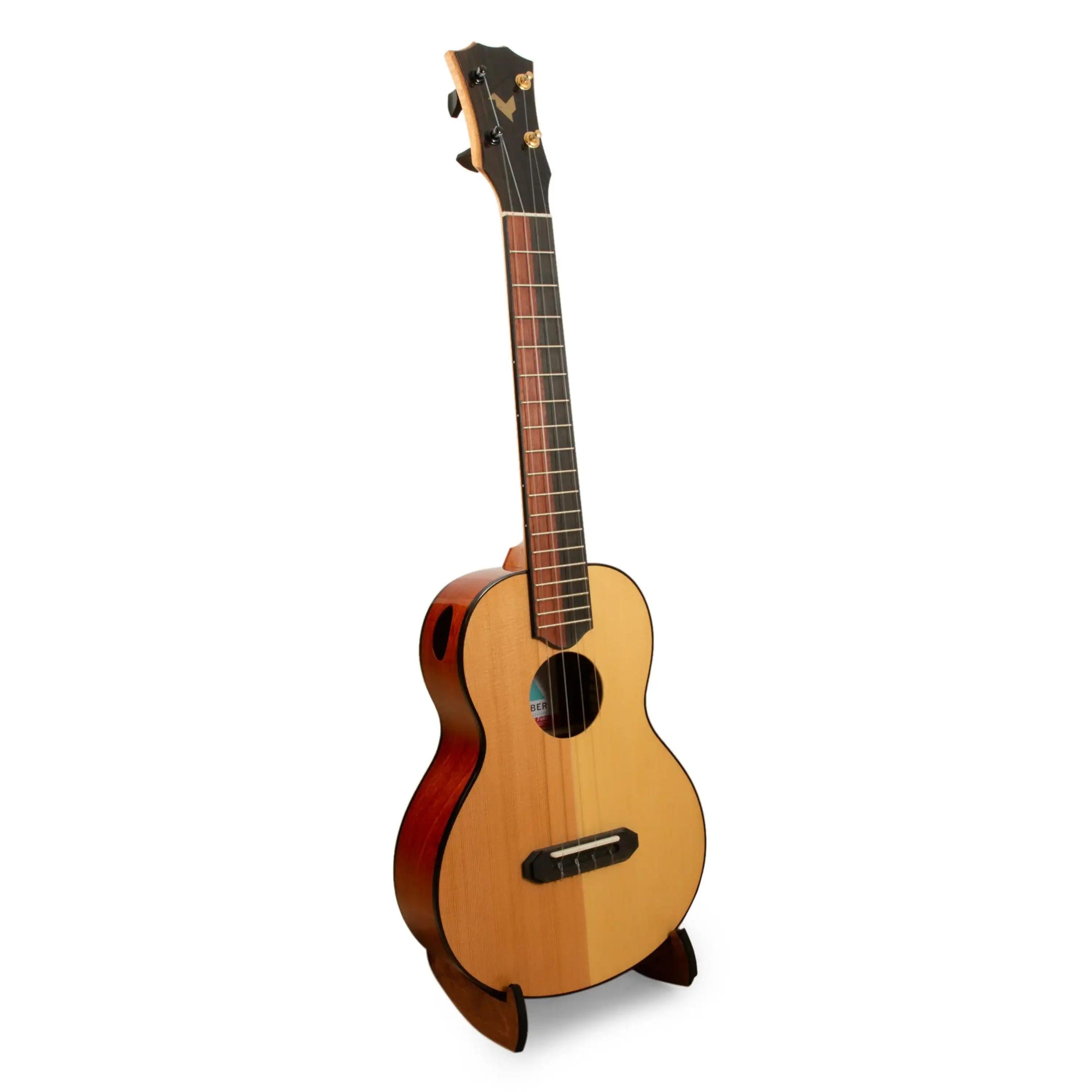 Romero Creations ukulele with a cedar top and mahogany sides at Terry Carter Music Store