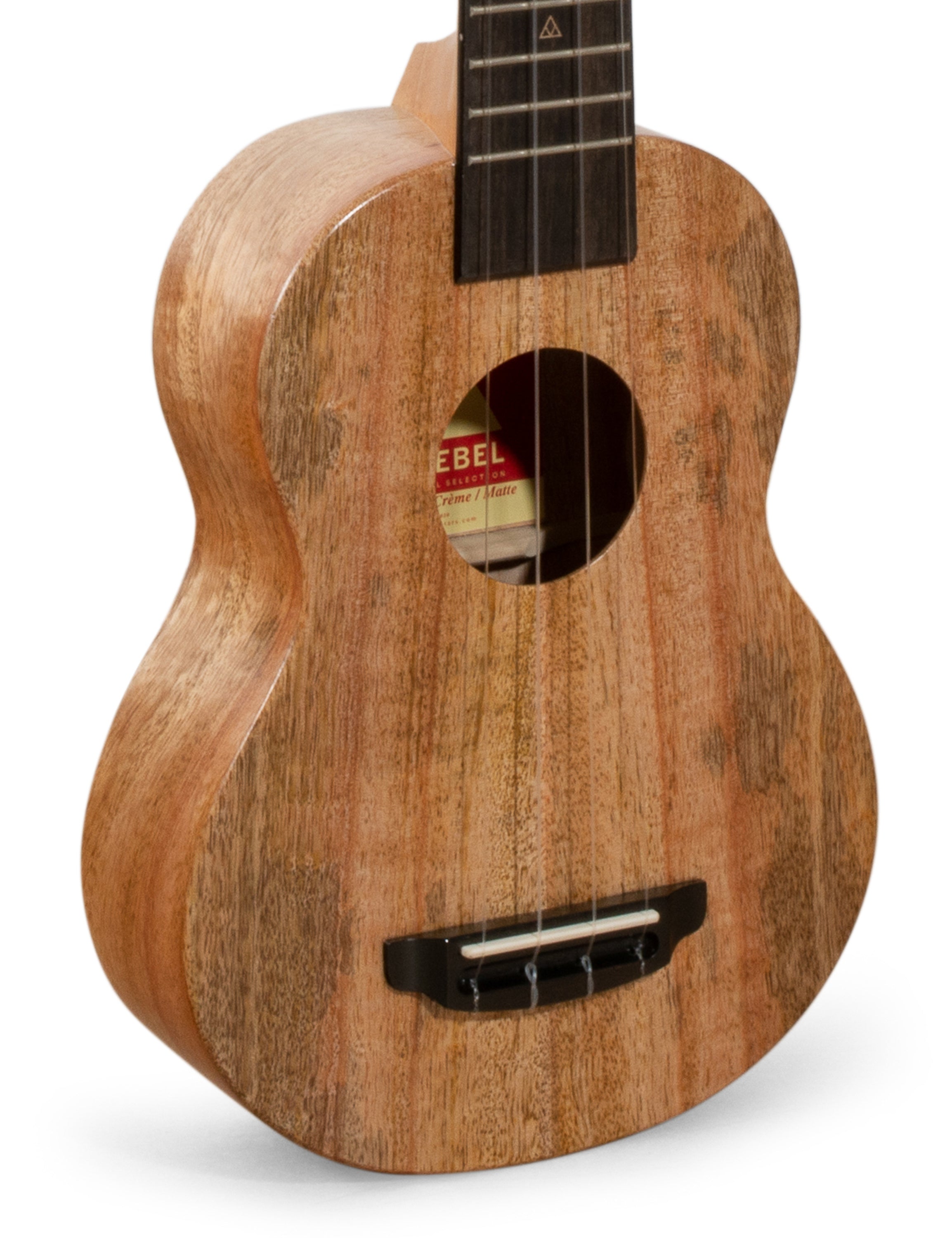 Rebel Double Creme Soprano Ukulele Mango "Halliday" Satin Finish