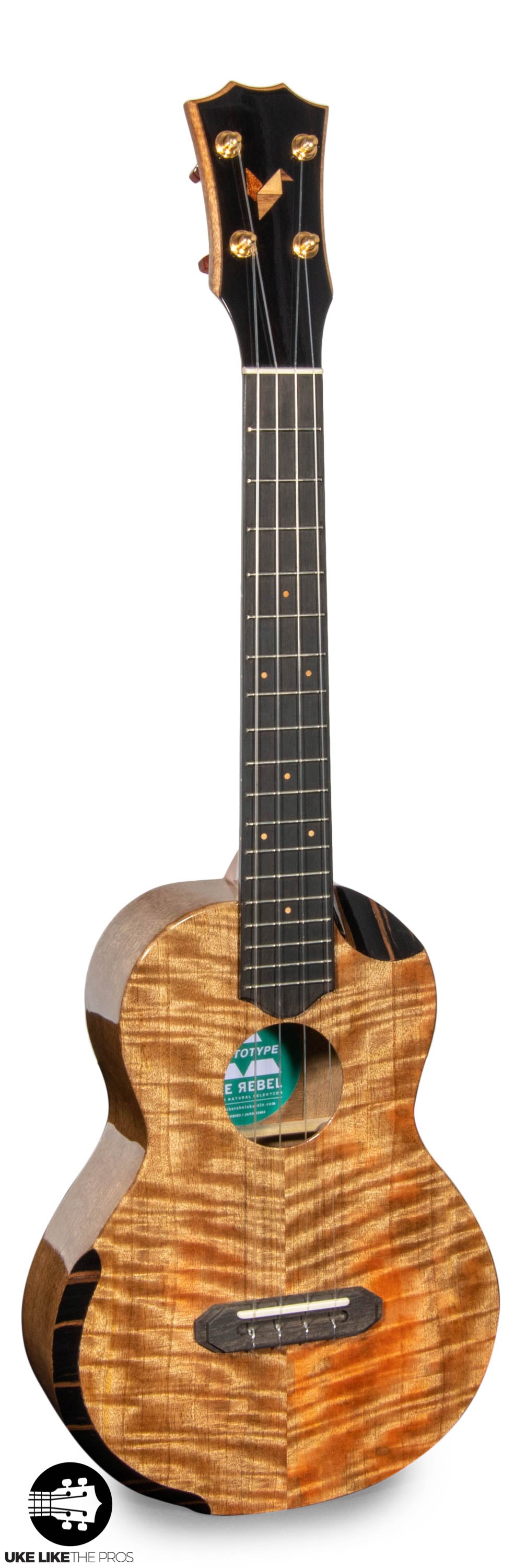 Rebel Prototype Double Creme Armrest Tenor Ukulele Solid Mango “Emmitt”