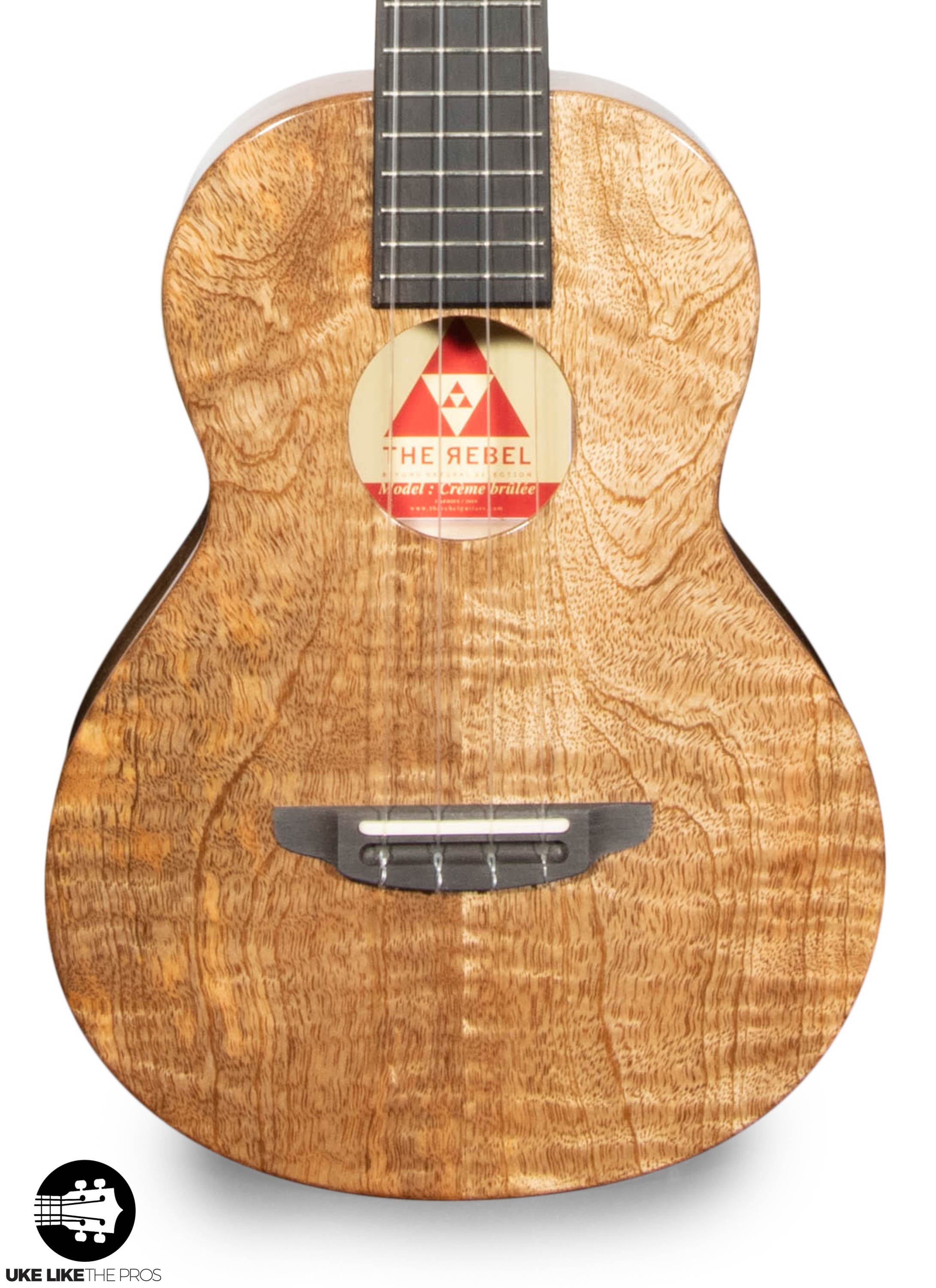 Rebel Creme Brulee Slimline Tenor Ukulele Solid Mango "Arwen" ULTP Top Rated