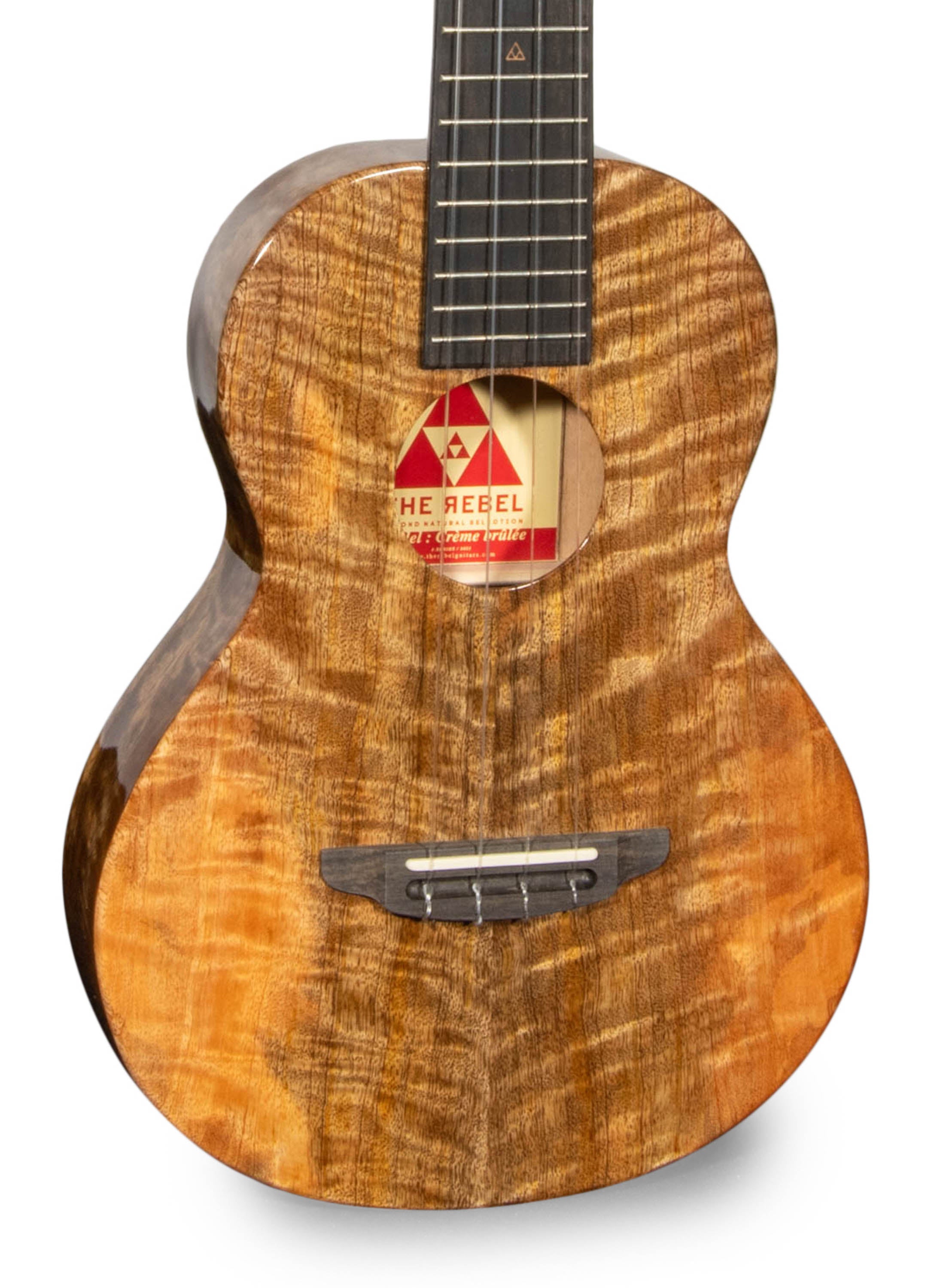 Rebel Creme Brulee Slimline Tenor Ukulele Solid Mango "Cardi" ULTP Top Rated