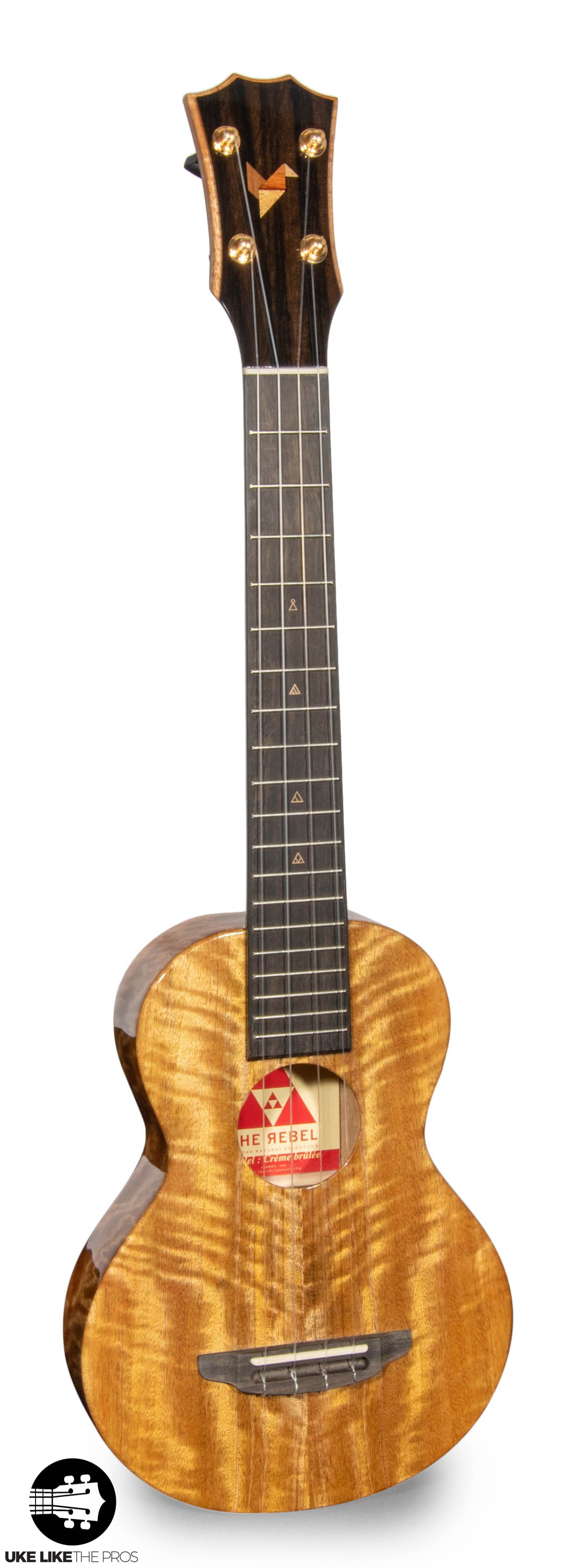 Rebel Double Creme Longneck Super Concert Slimline Ukulele Solid Mango “Deebo”