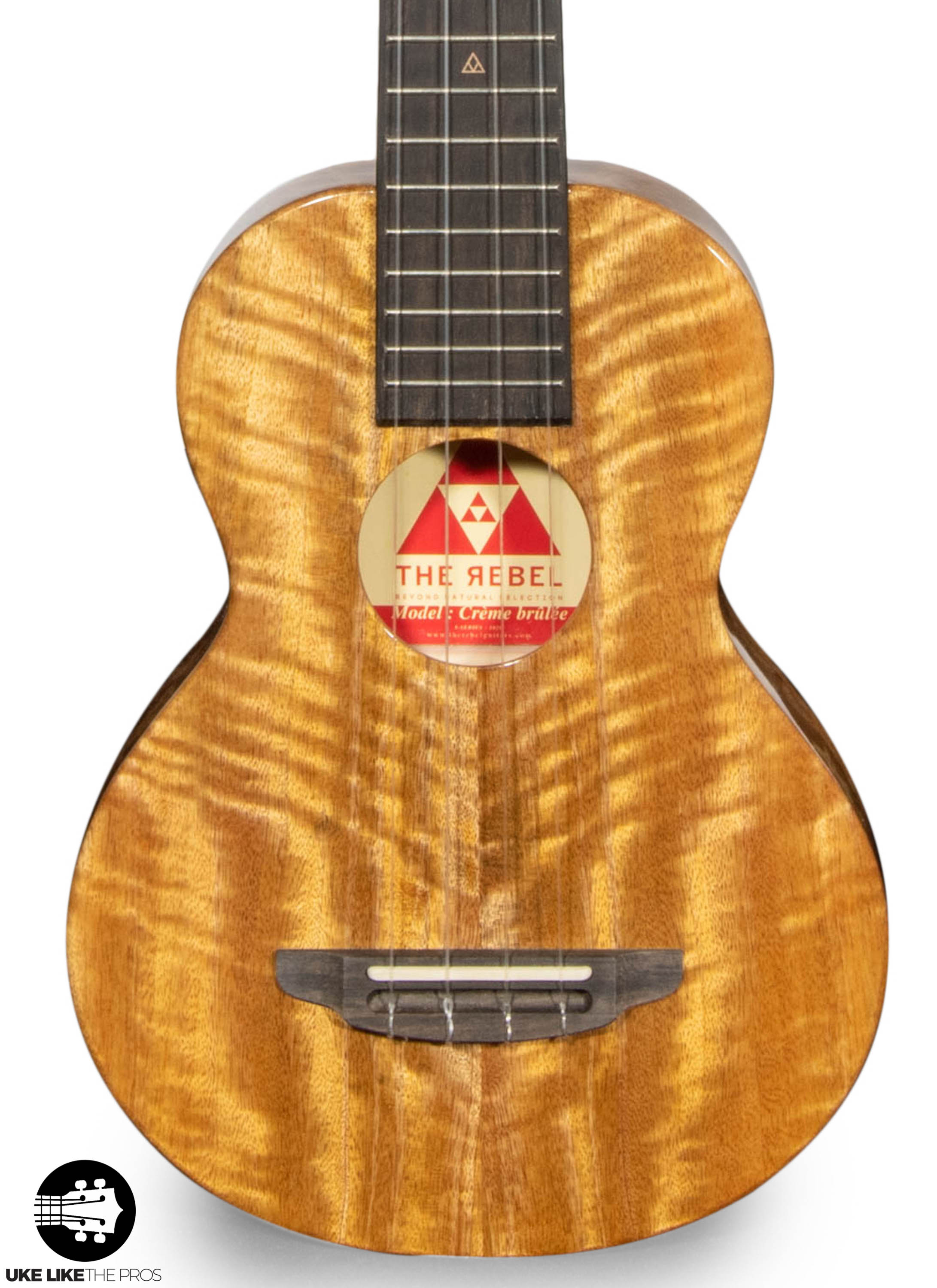 Rebel Double Creme Longneck Super Concert Slimline Ukulele Solid Mango “Deebo”