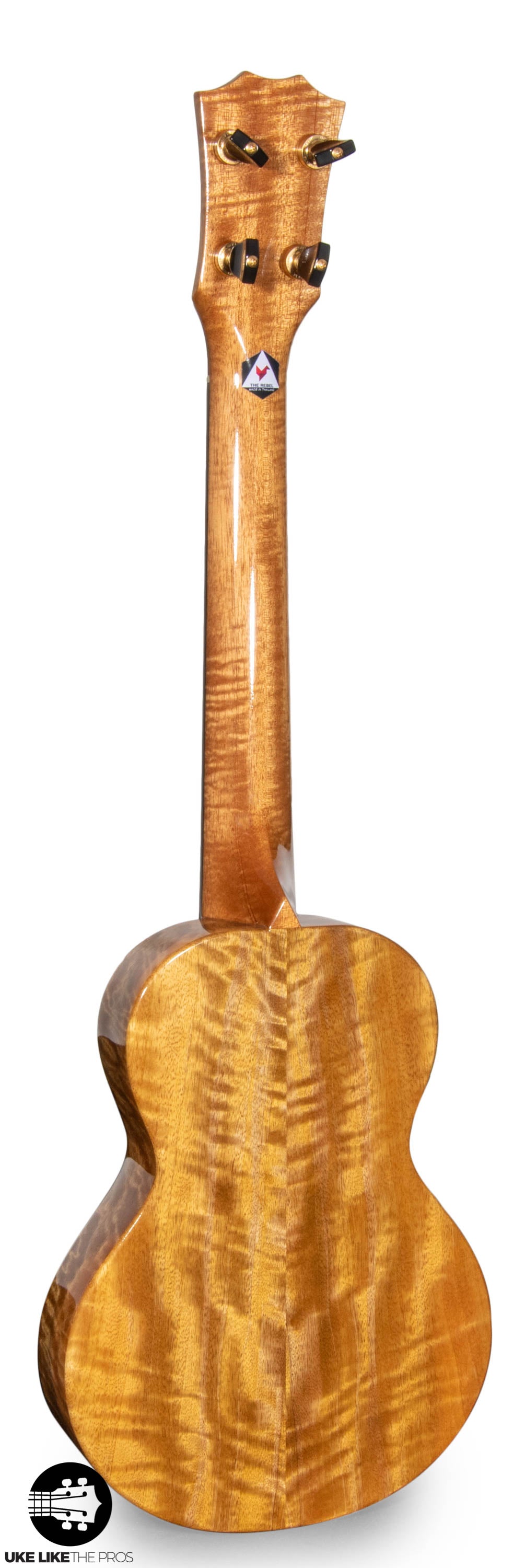 Rebel Double Creme Longneck Super Concert Slimline Ukulele Solid Mango “Deebo”