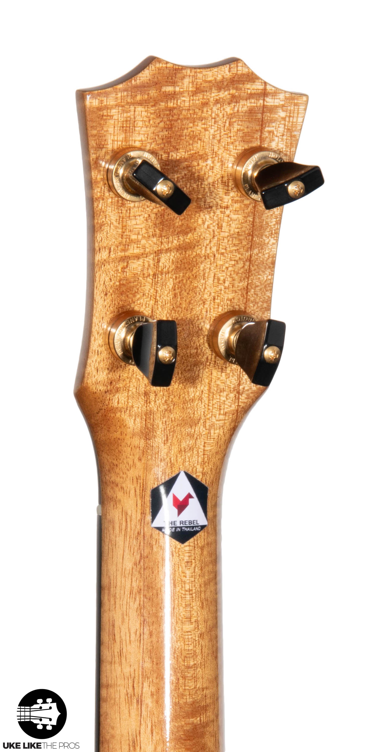 Rebel Double Creme Longneck Super Concert Slimline Ukulele Solid Mango “Deebo”