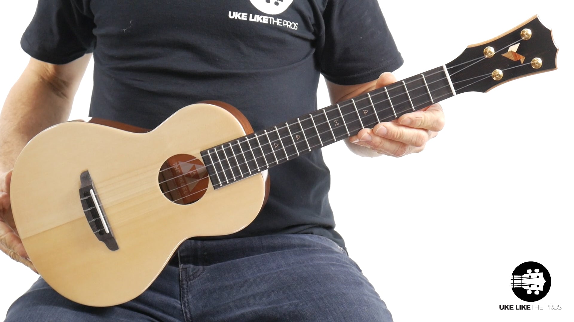 Rebel Double Cheese Tenor Ukulele Solid Spruce Top and Mahogany "Shooting Star"