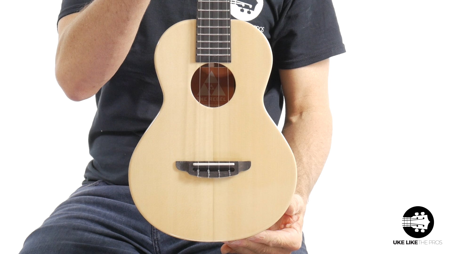 Rebel Double Cheese Tenor Ukulele Solid Spruce Top and Mahogany "Shooting Star"