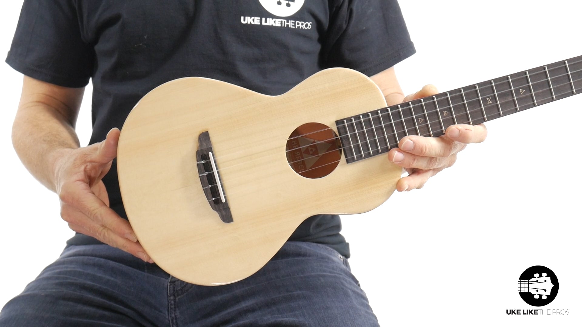 Rebel Double Cheese Tenor Ukulele Solid Spruce Top and Mahogany "Spitfire"