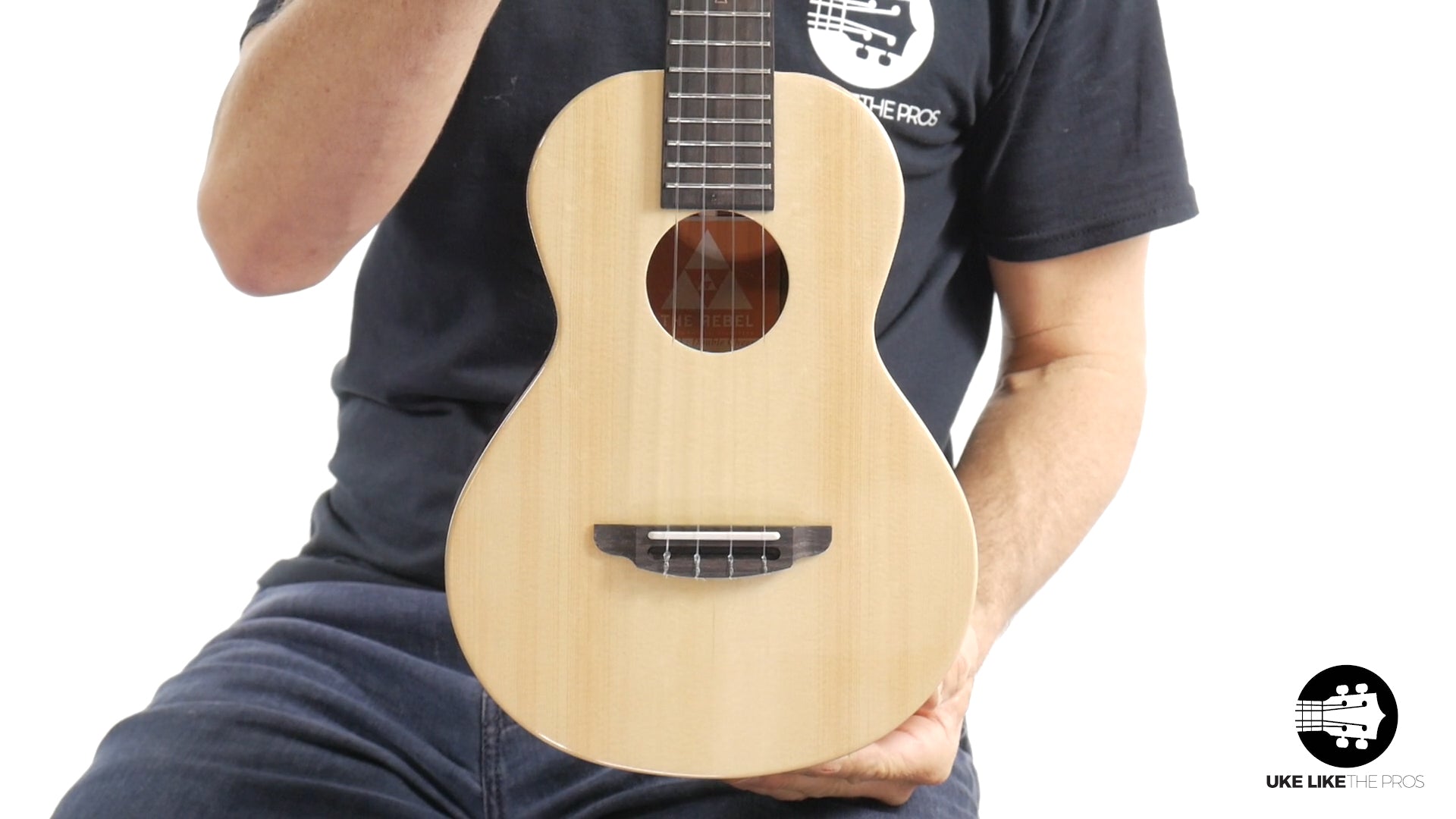 Rebel Double Cheese Tenor Ukulele Solid Spruce Top and Mahogany "Spitfire"