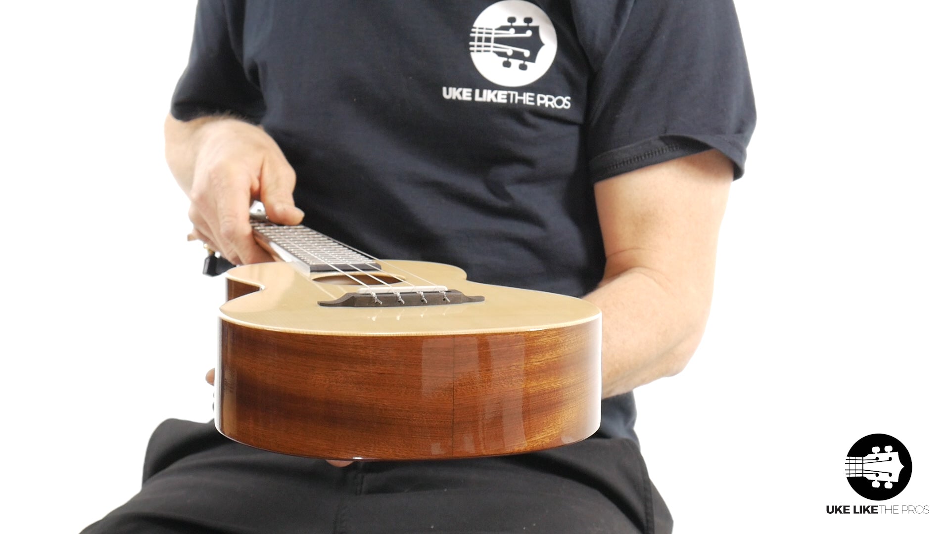 Rebel Double Cheese Tenor Ukulele Solid Spruce Top and Mahogany "The Outlaw"