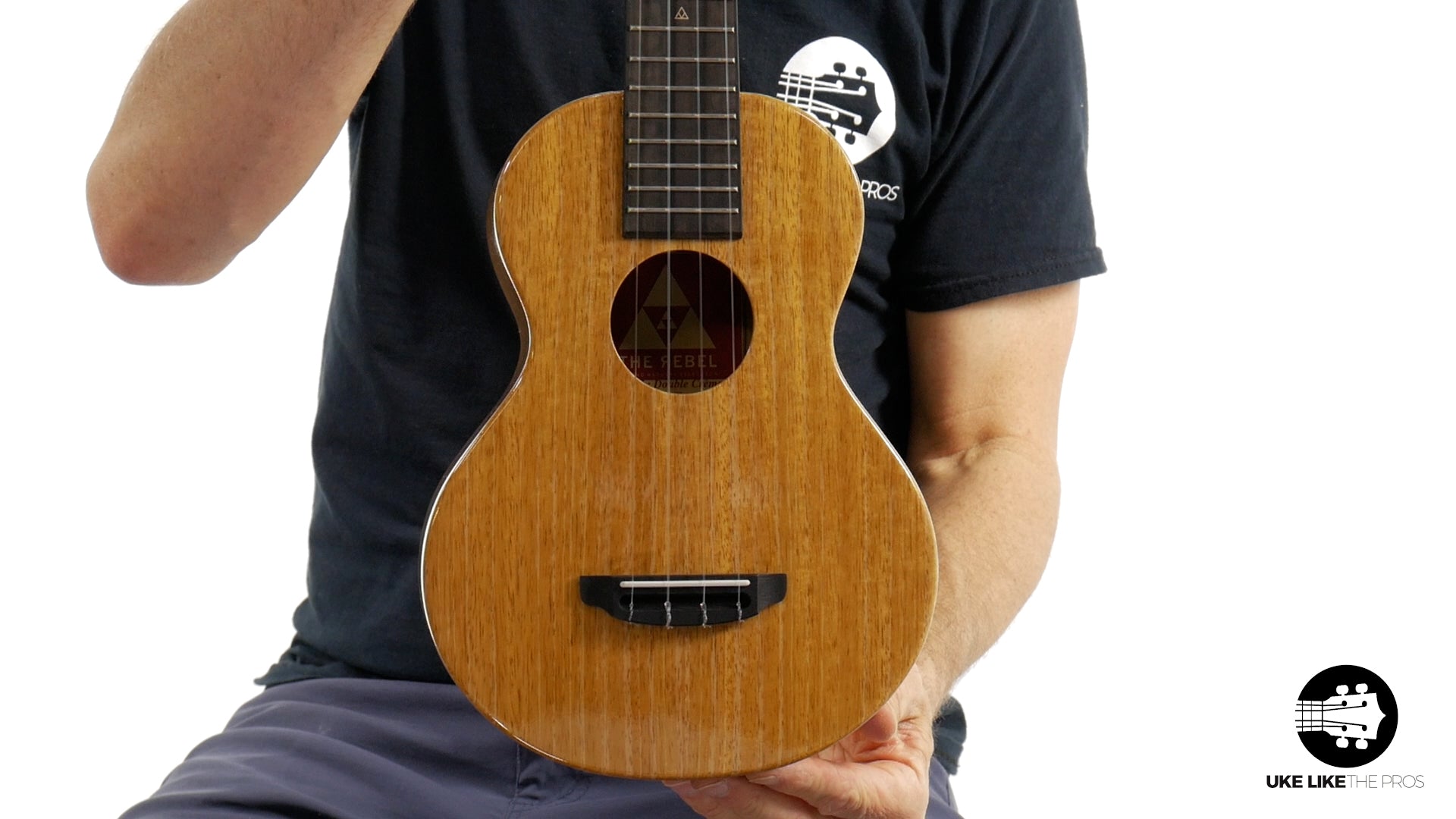 Rebel Double Creme Mango Super Concert Ukulele "Avril"