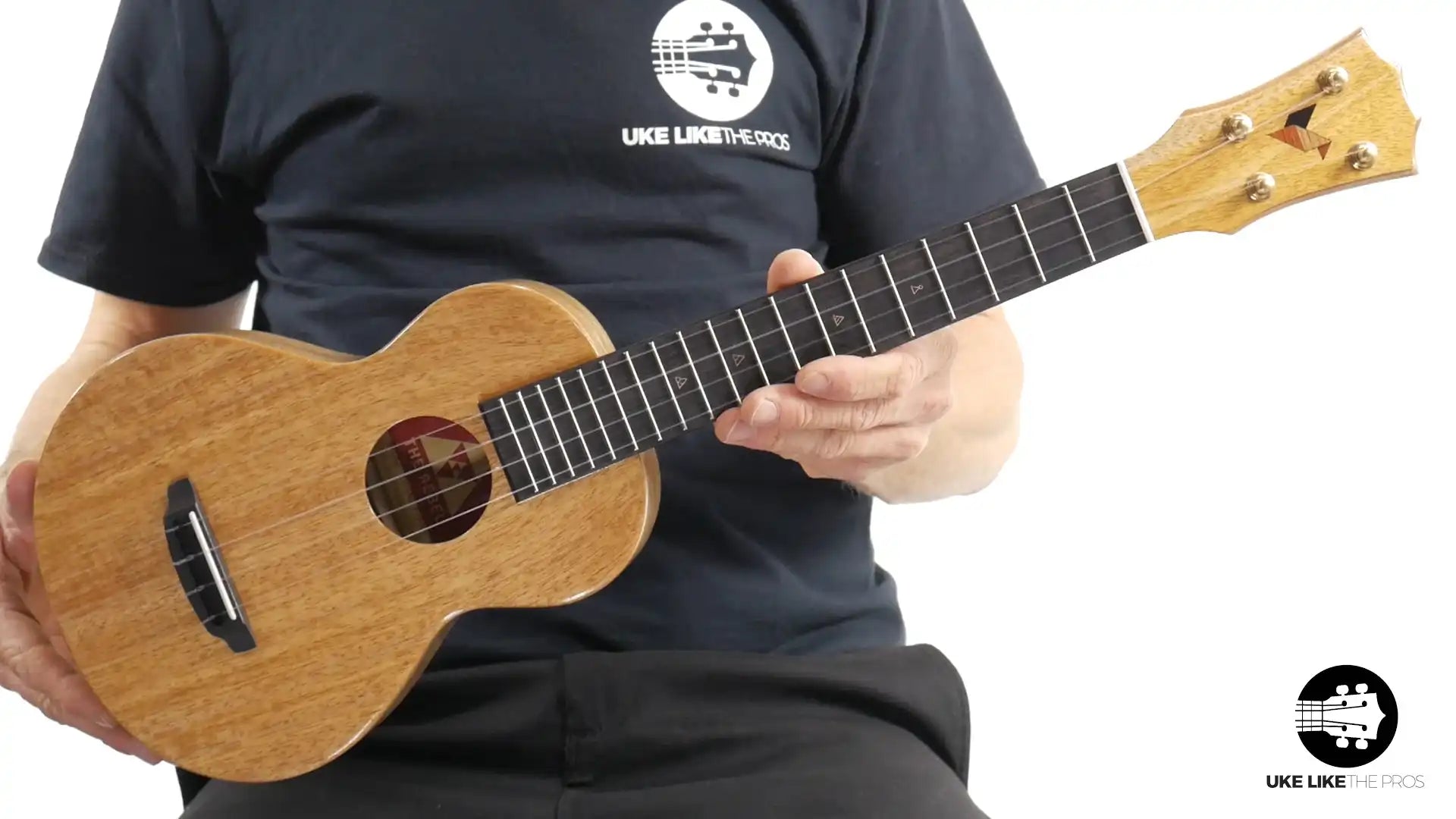 Rebel Double Creme Mango Magic ukulele with natural mango wood finish at Terry Carter Music Store