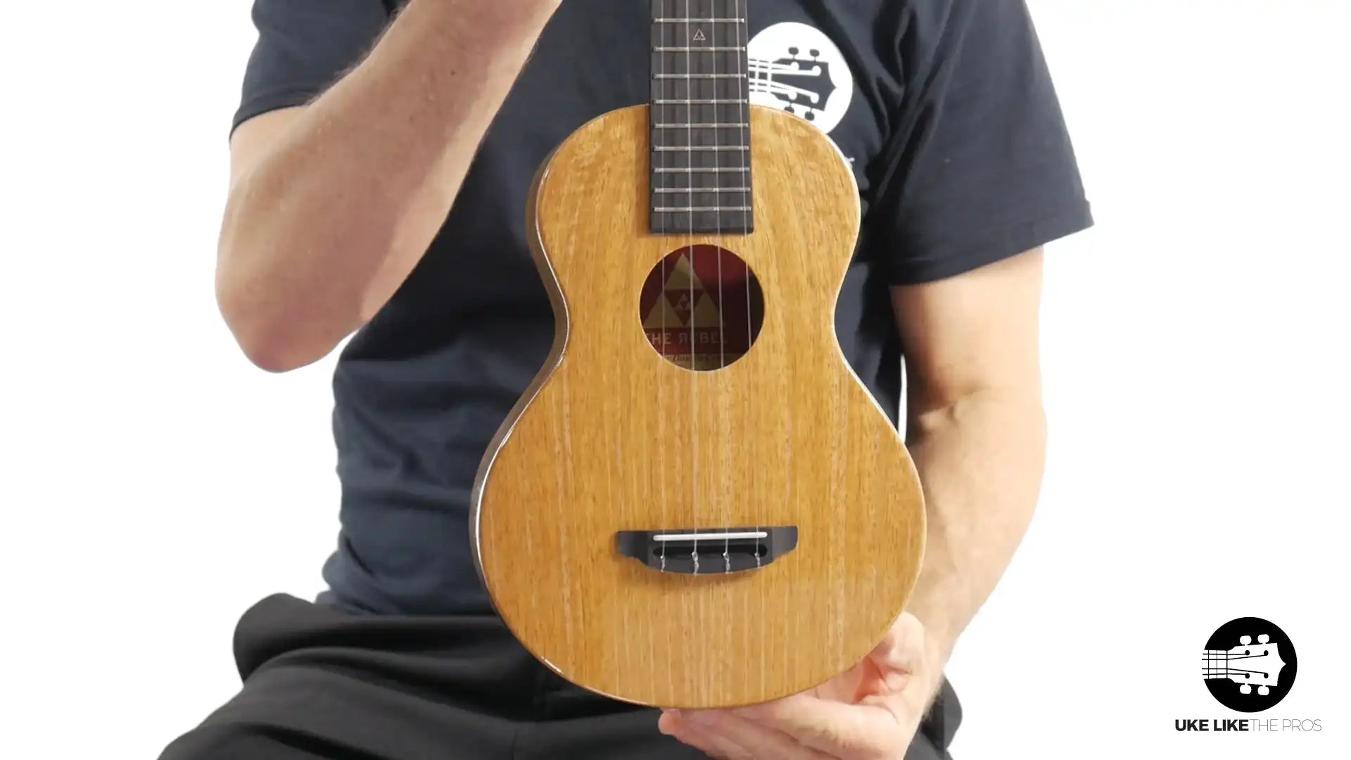 Rebel Double Creme Mango Magic ukulele with natural mango wood body at Terry Carter Music Store.