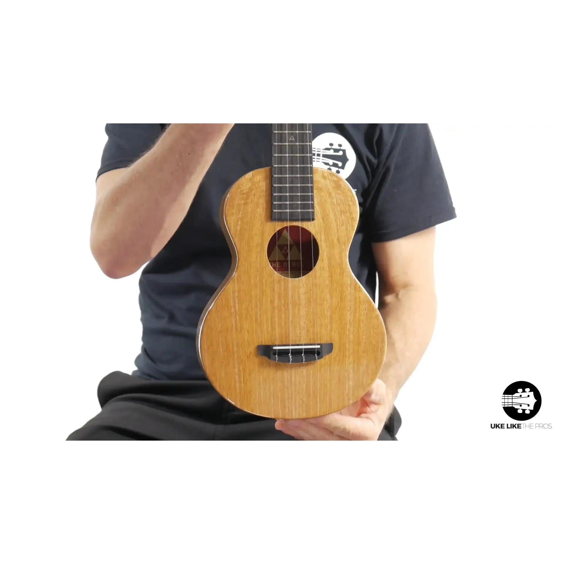 Rebel Double Creme Mango Magic ukulele with natural mango wood body at Terry Carter Music Store.