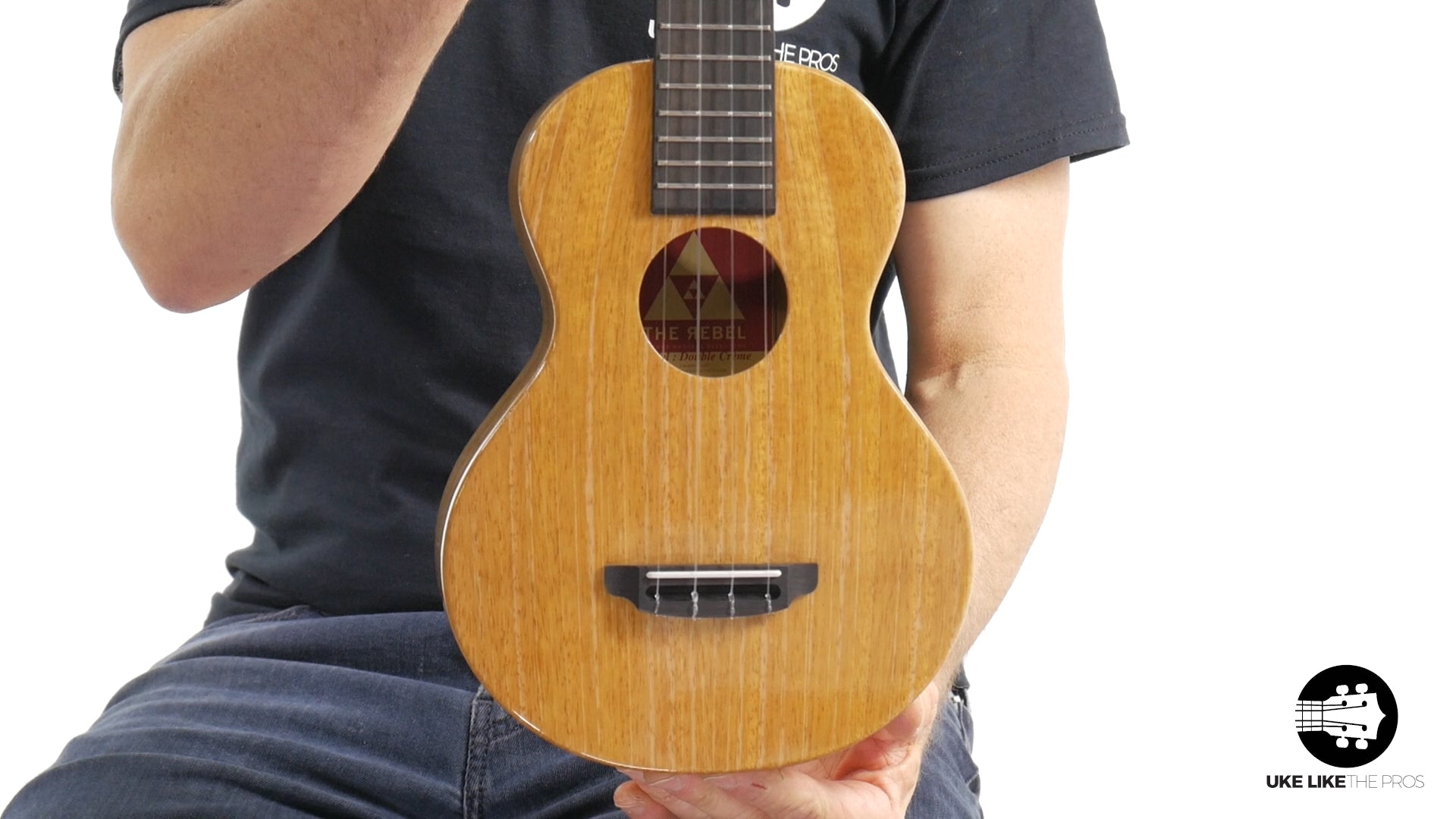 Rebel Double Creme Long Neck Concert Ukulele Mango "Oingo Boingo"