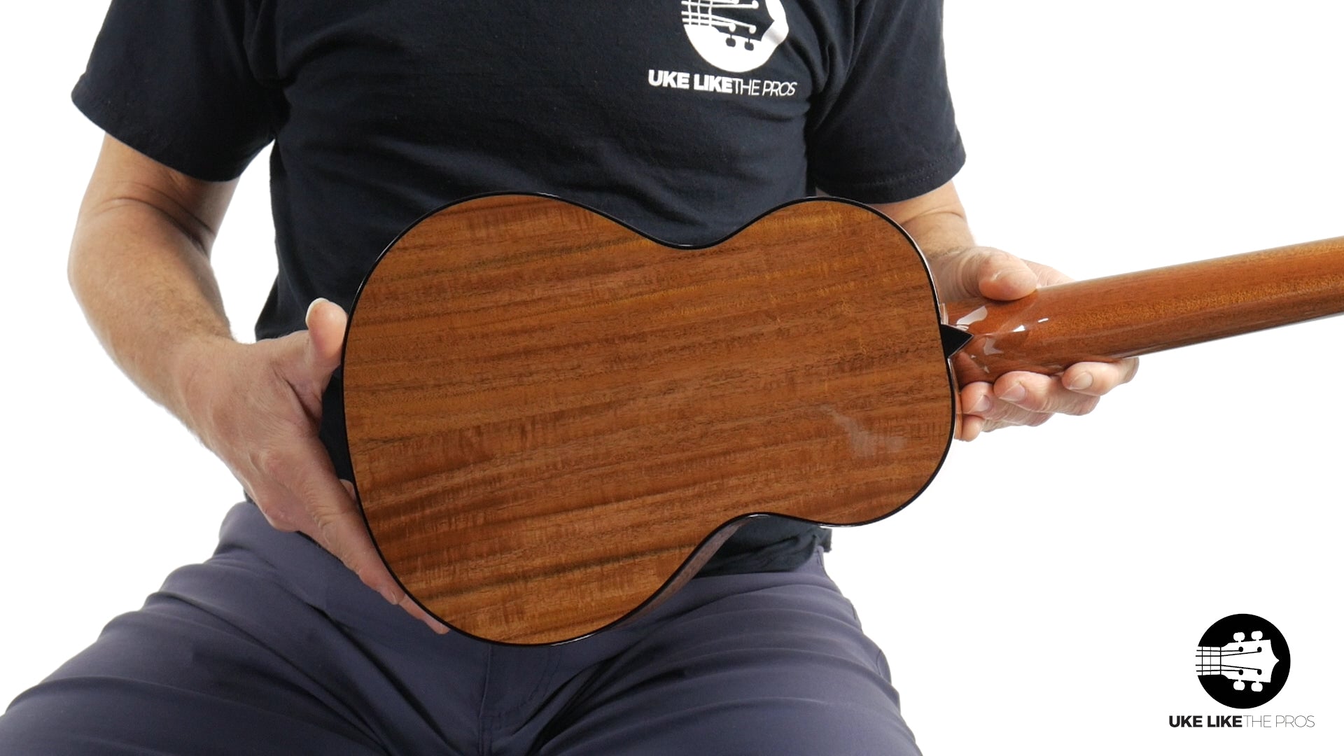 Rebel Pluto Tenor Ukulele Solid Spruce Top and Curly Acacia "Fire Walk"