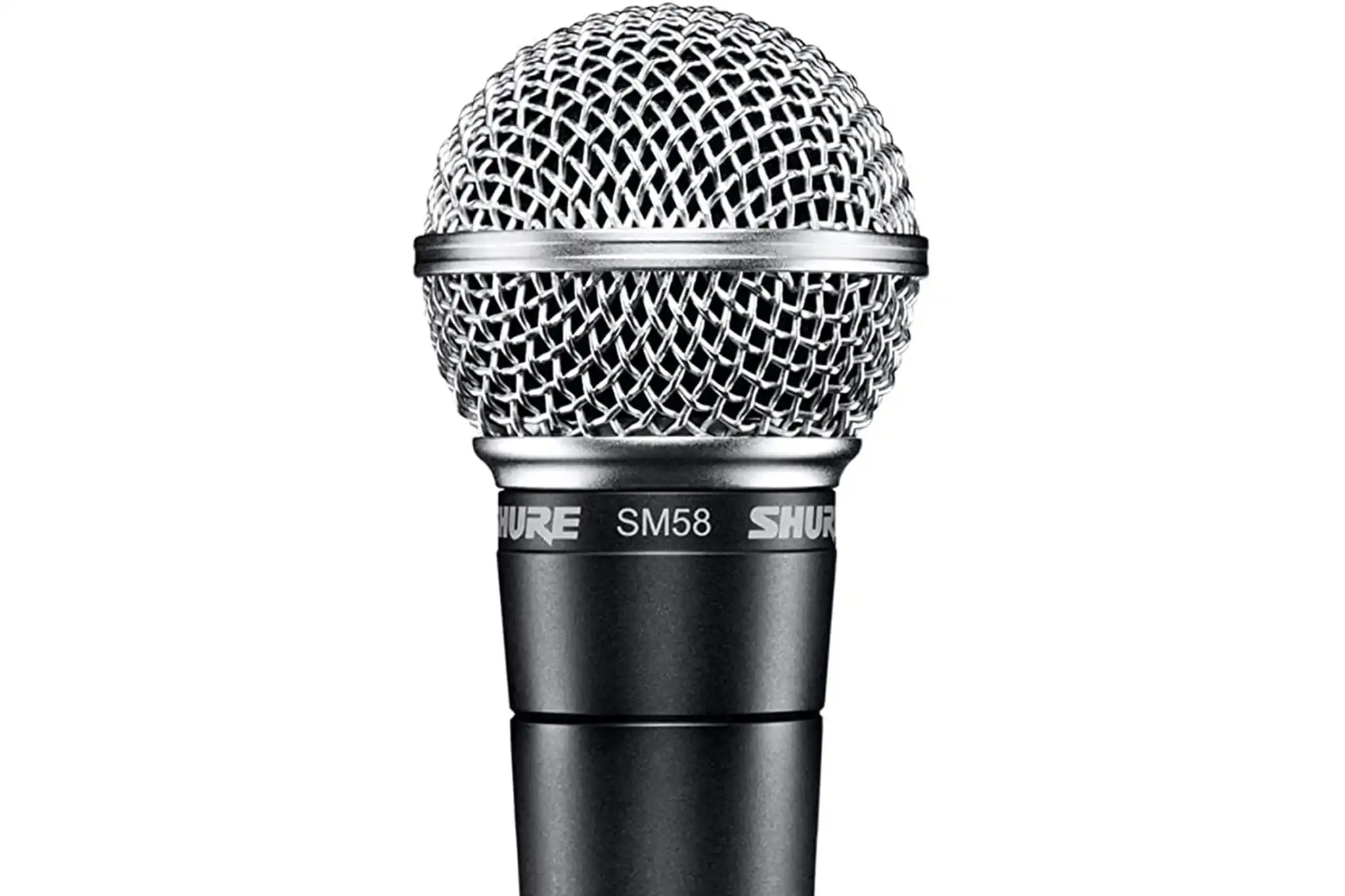 ShureSM58DynamicVocalMicrophone-closeup | Terry Carter Music Store